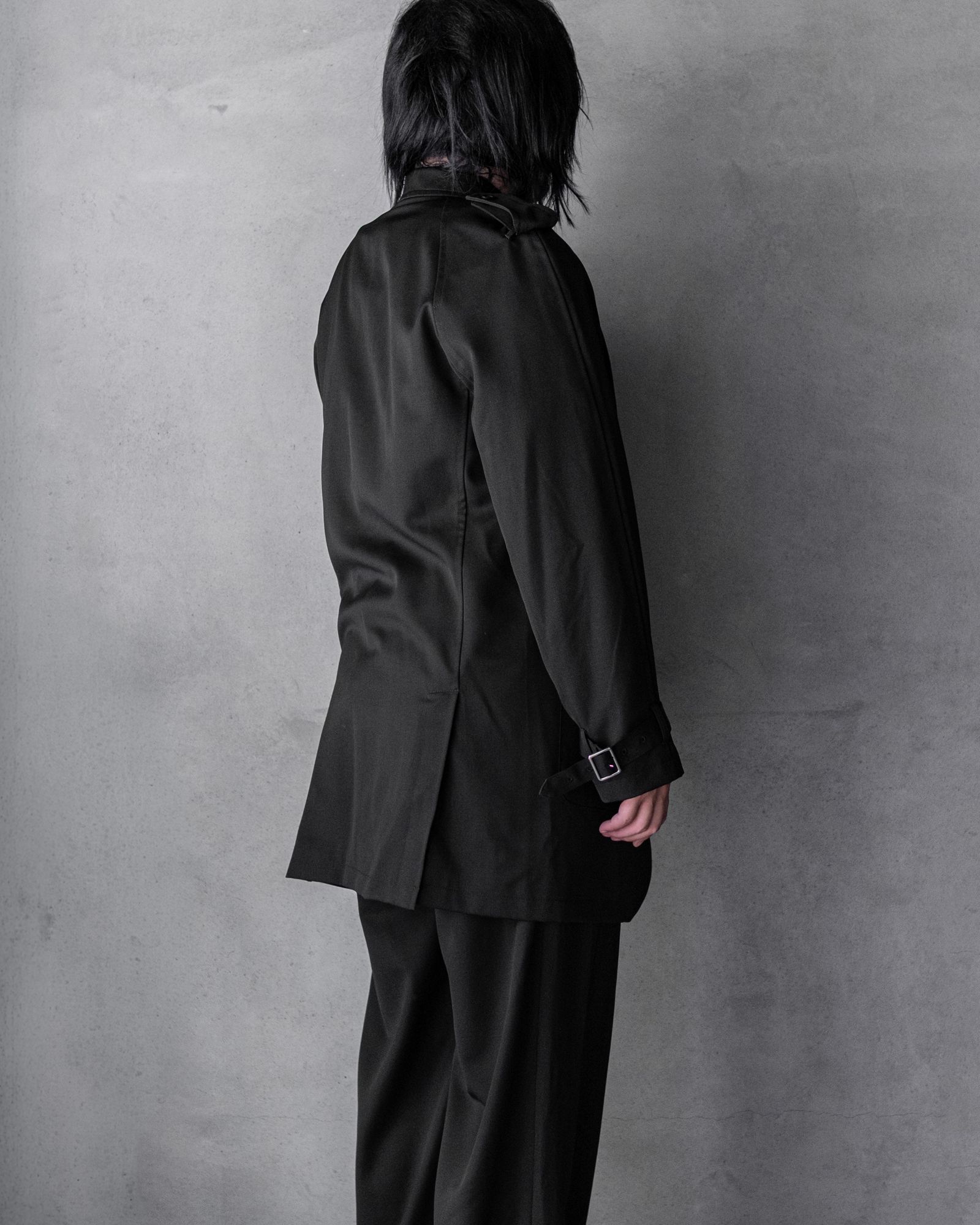 Raglan Long Jacket / Black