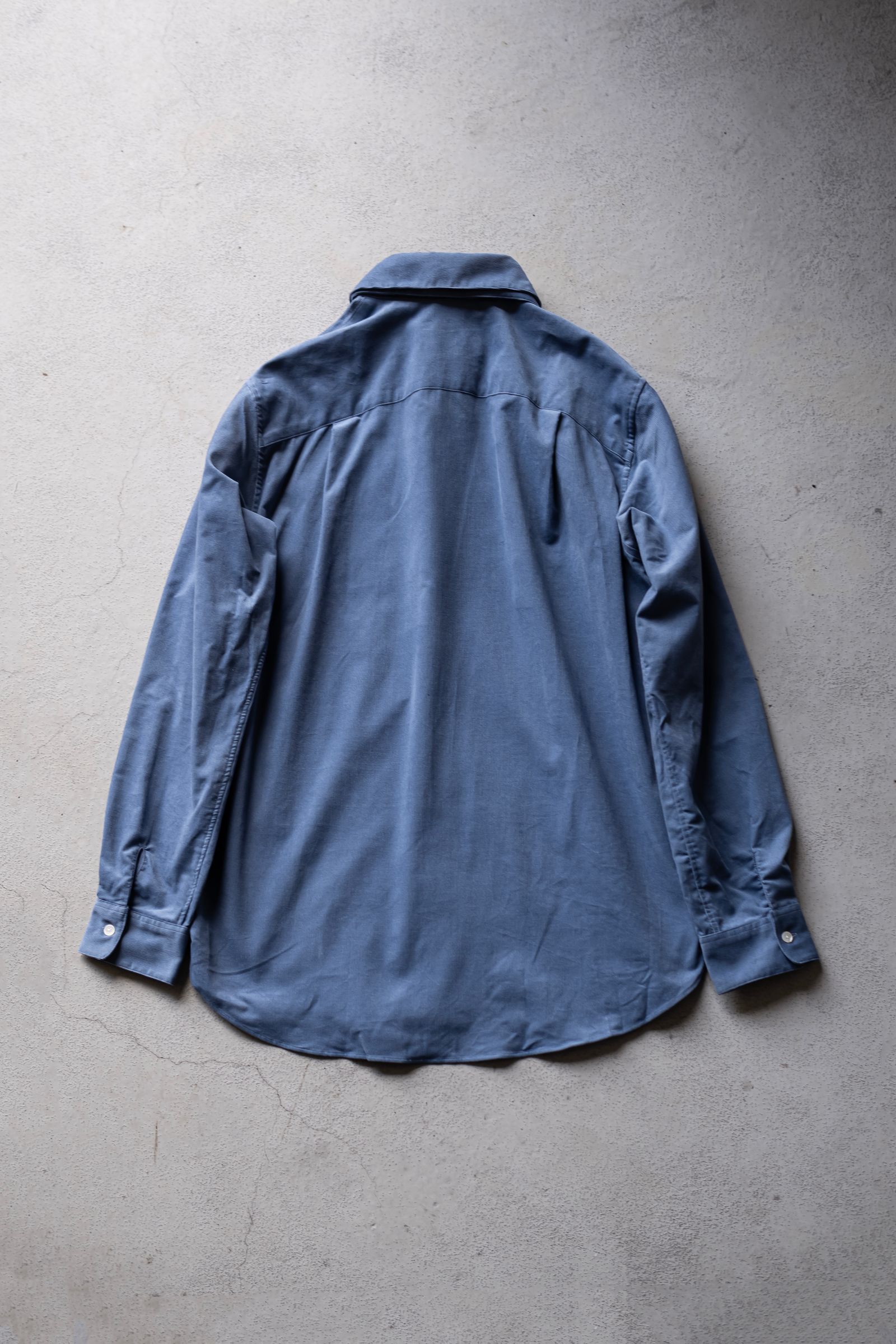CORDUROY CROSSTIE SHIRTS / SAX BLUE
