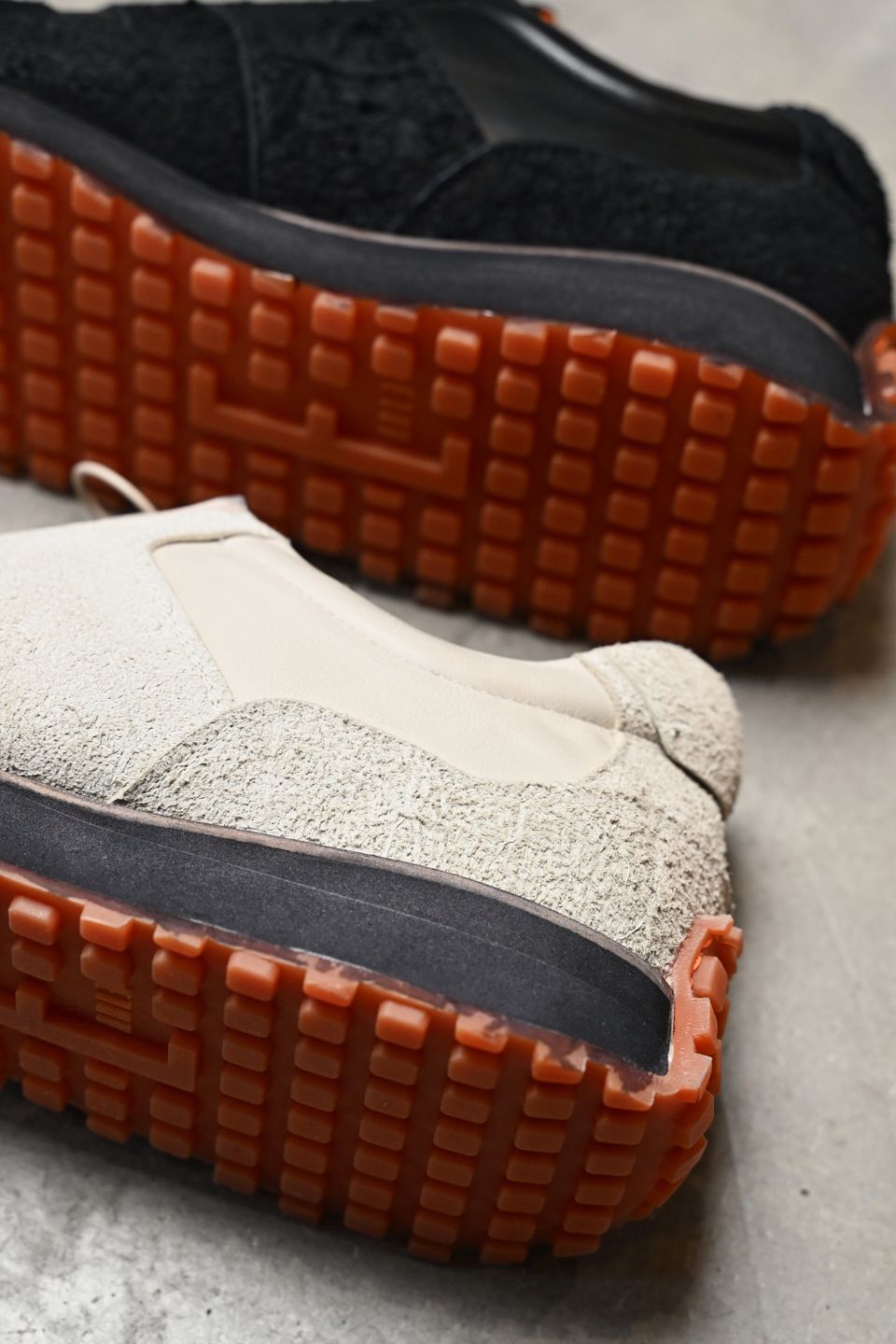 Zip & gore runner / Light beige