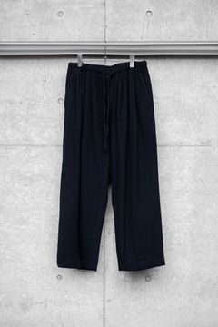 CASHMERE WIDE PANTS / BLACK