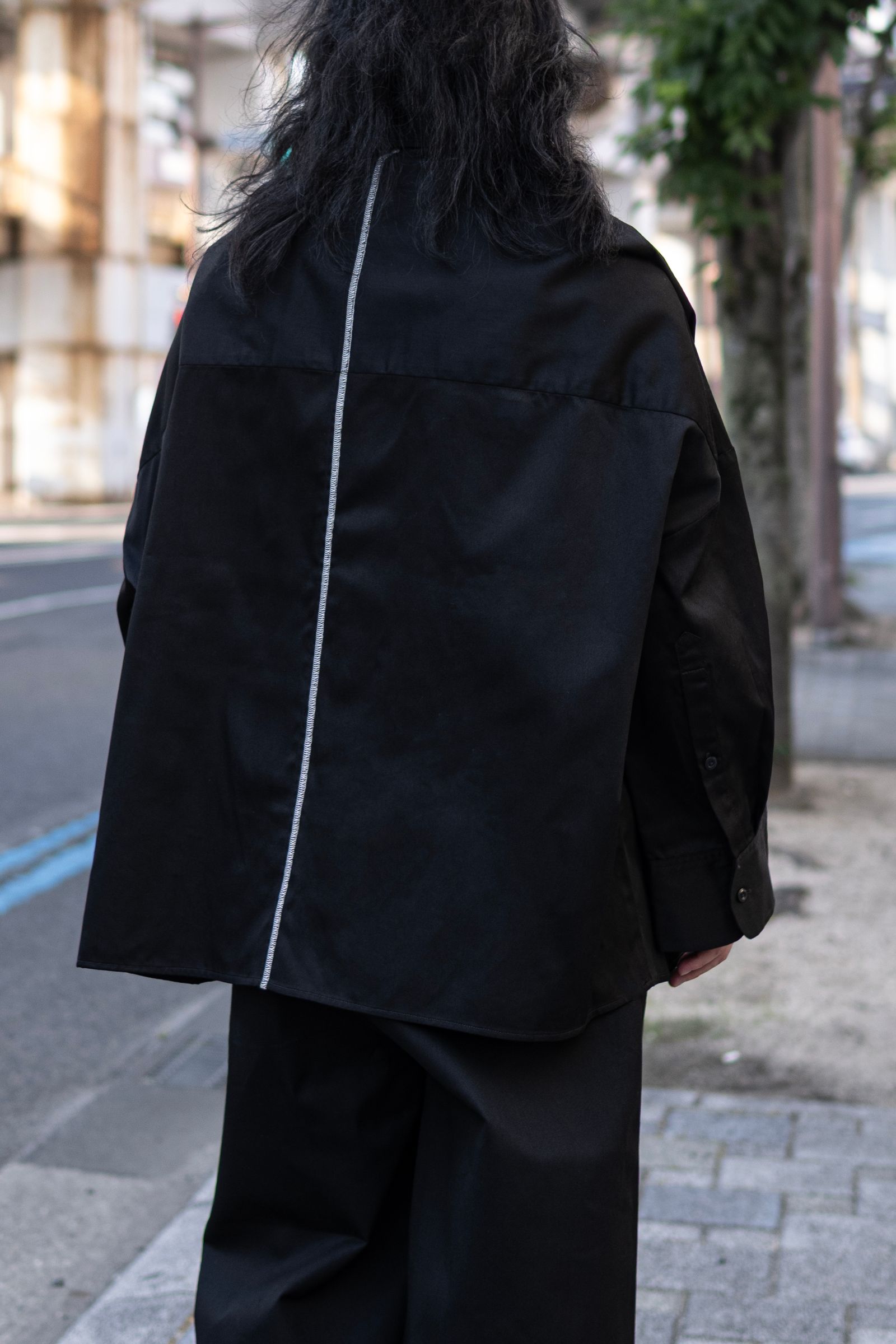 【SHINYAKOZUKA×Dickies】GIANT WORK SHIRT WITH DICKIES / BLACK