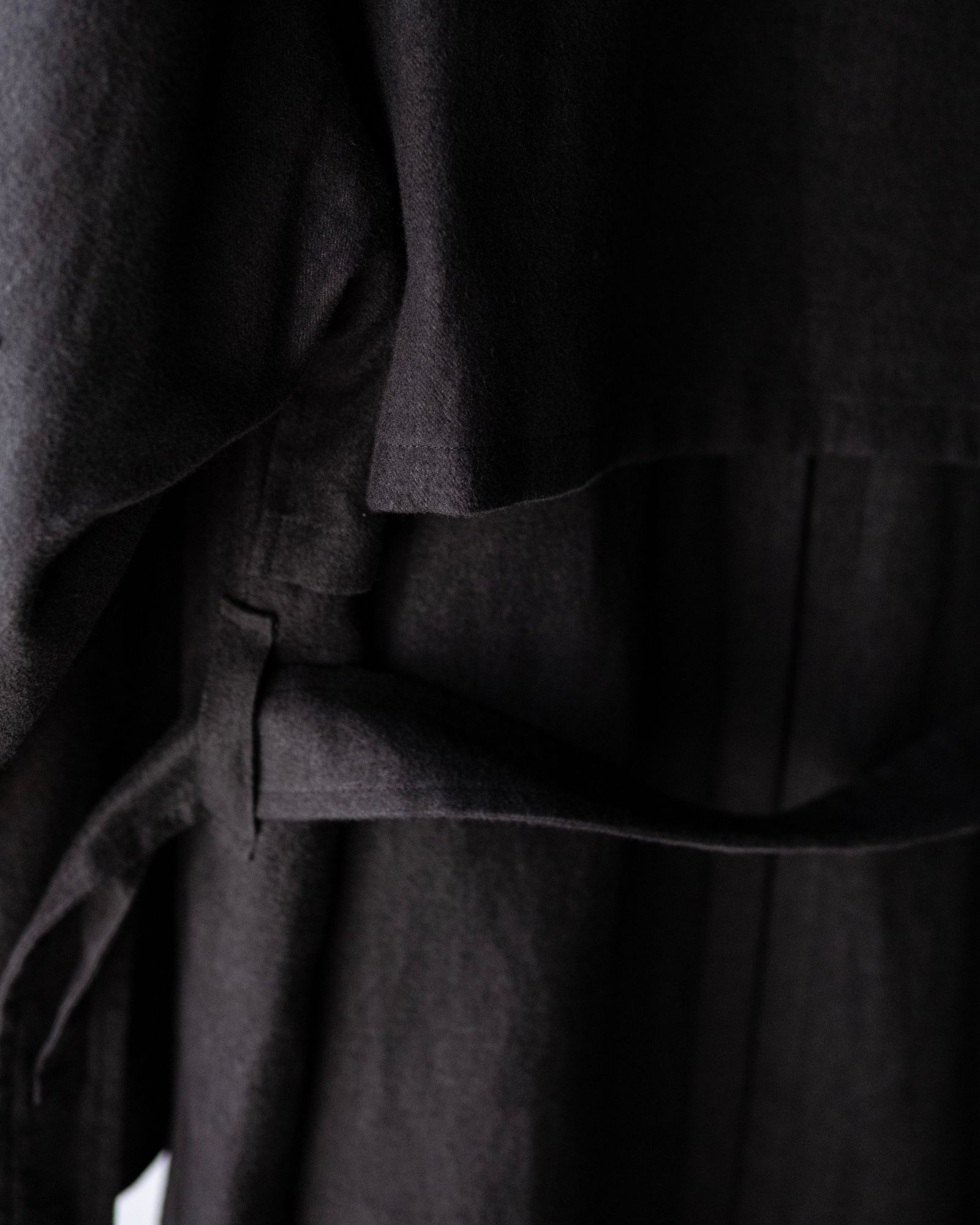 Hemp Oversize Coat / Black