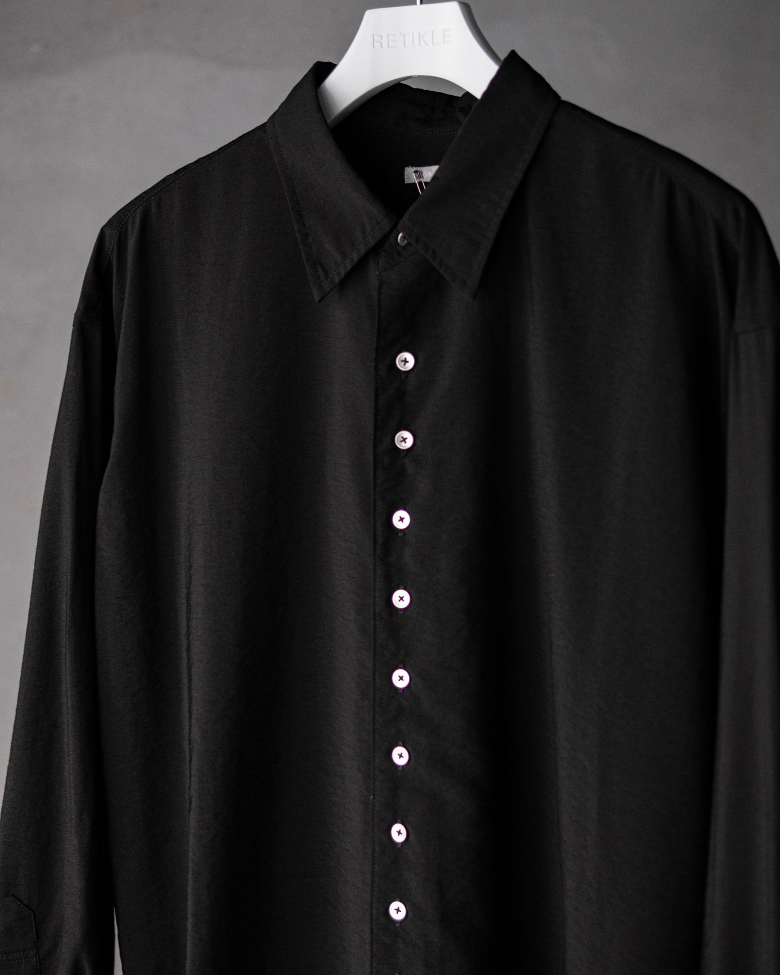 【exclusive】Regular Colar Shirts / Black
