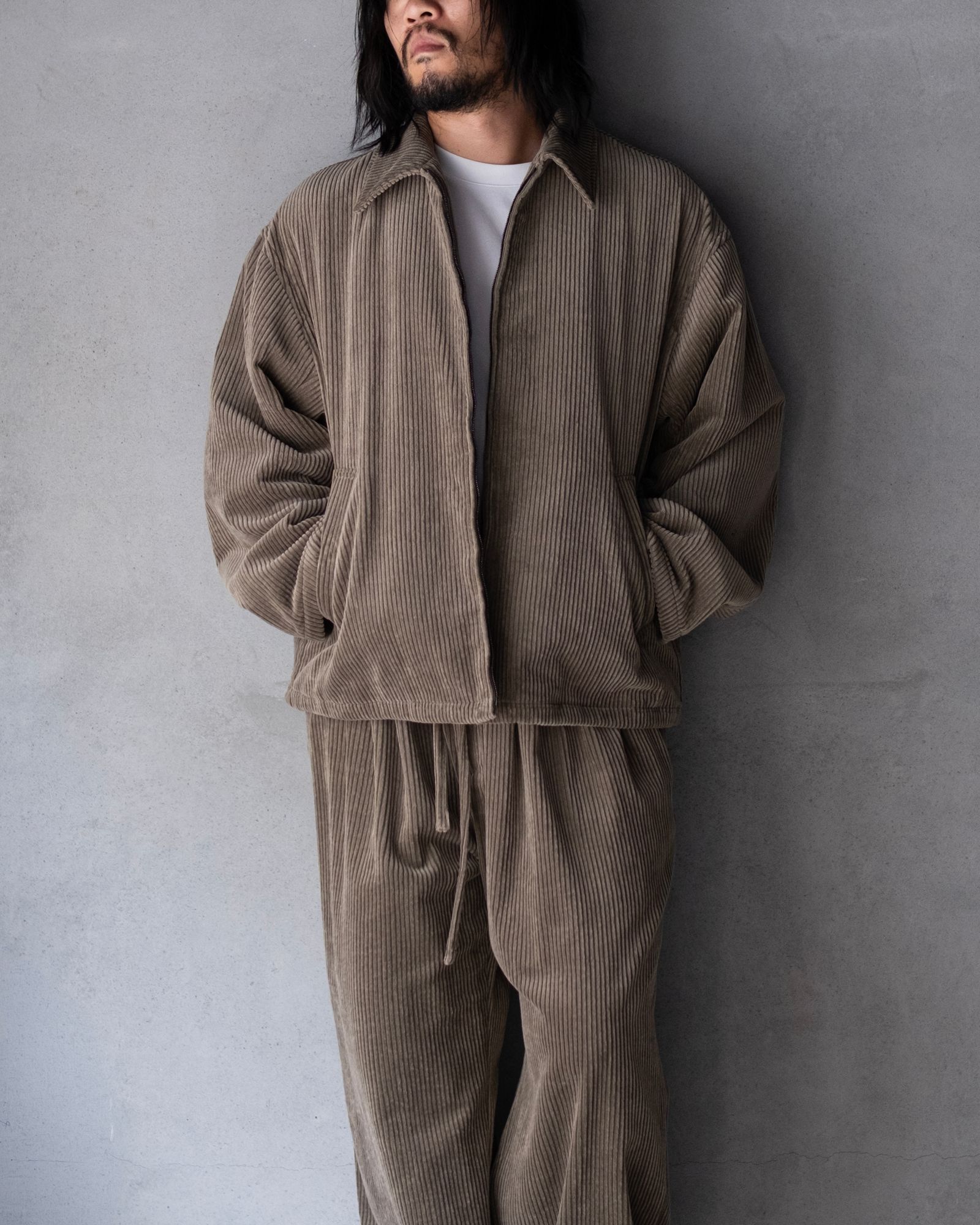 Corduroy Padded JKT / Beige