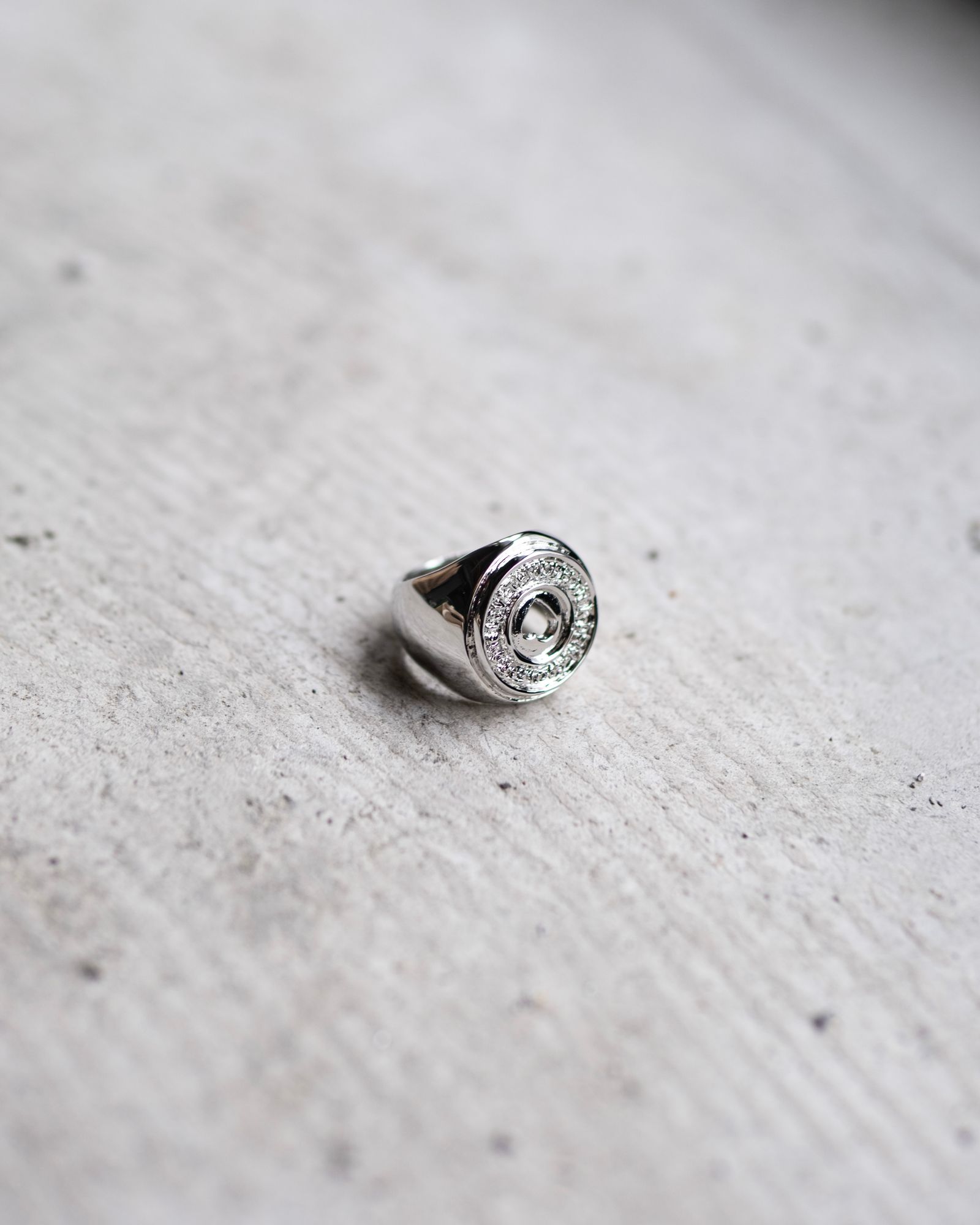 The Jazz Heart Coin Ring / Silver