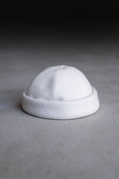 Linen Canvas Roll Cap / Ecru