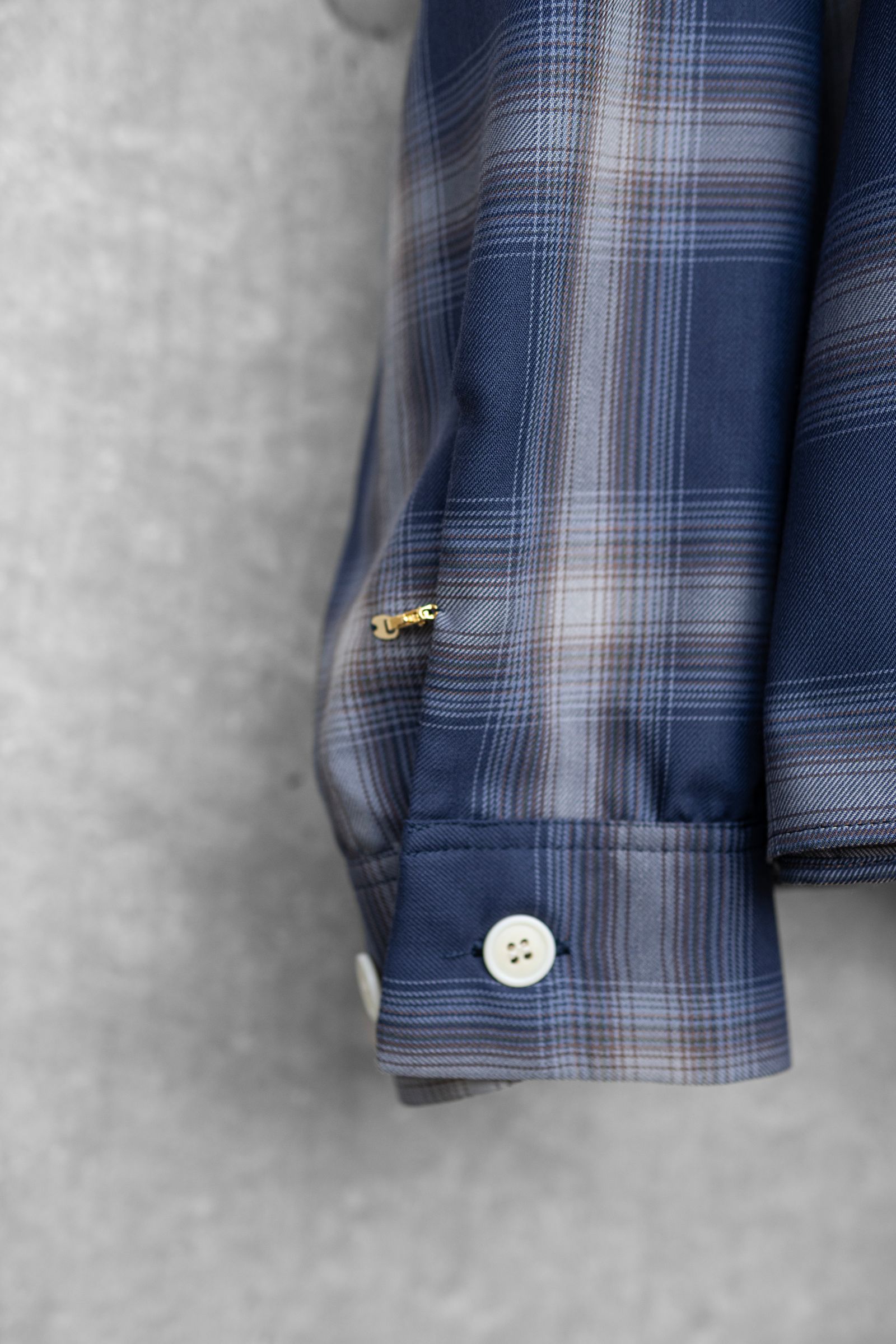 Ombre check SH / blu