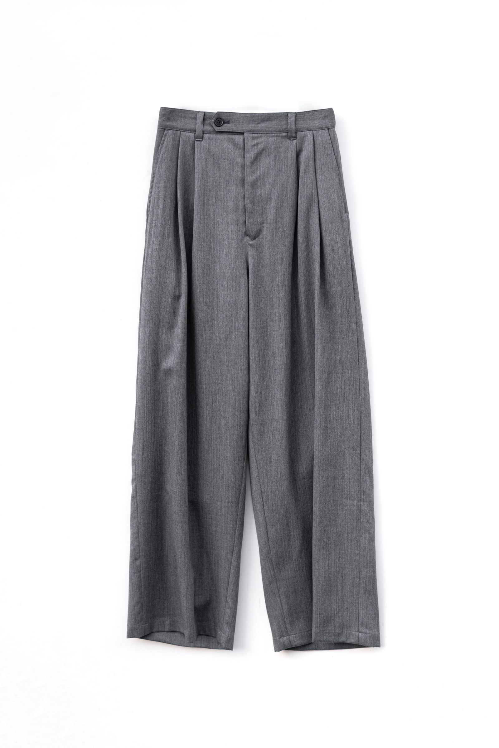 JUHA - 2TUCK WIDE EASY PANTS / GRAY | Retikle Online Store