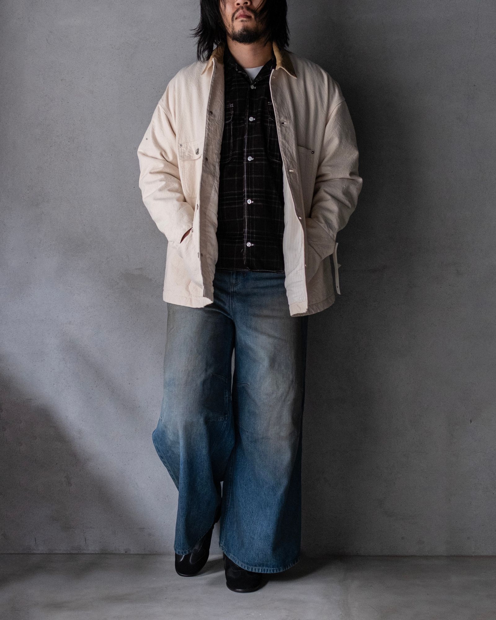 MONOLITH INDIGO BAGGY / Mid-wash