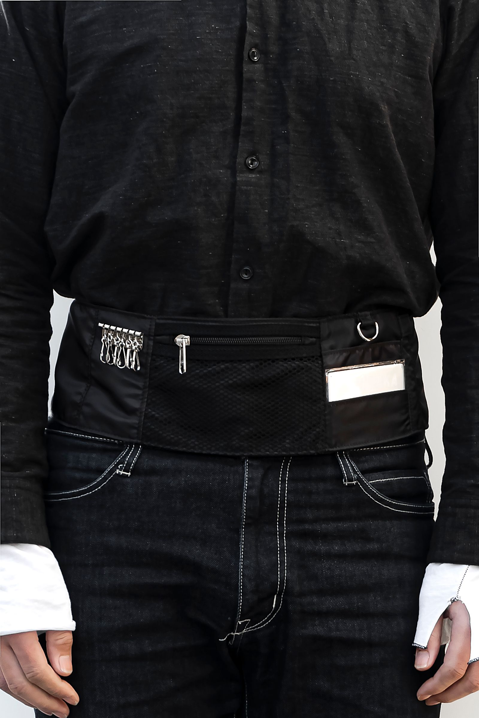 Cummerbund wallet / Black