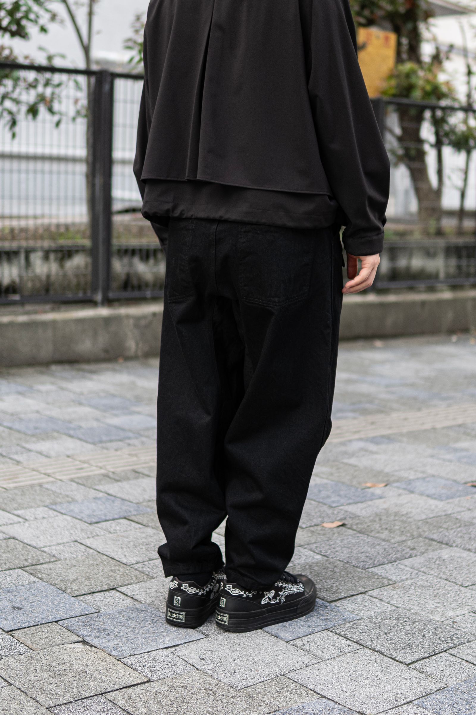 Denim Tapered Pants / Black