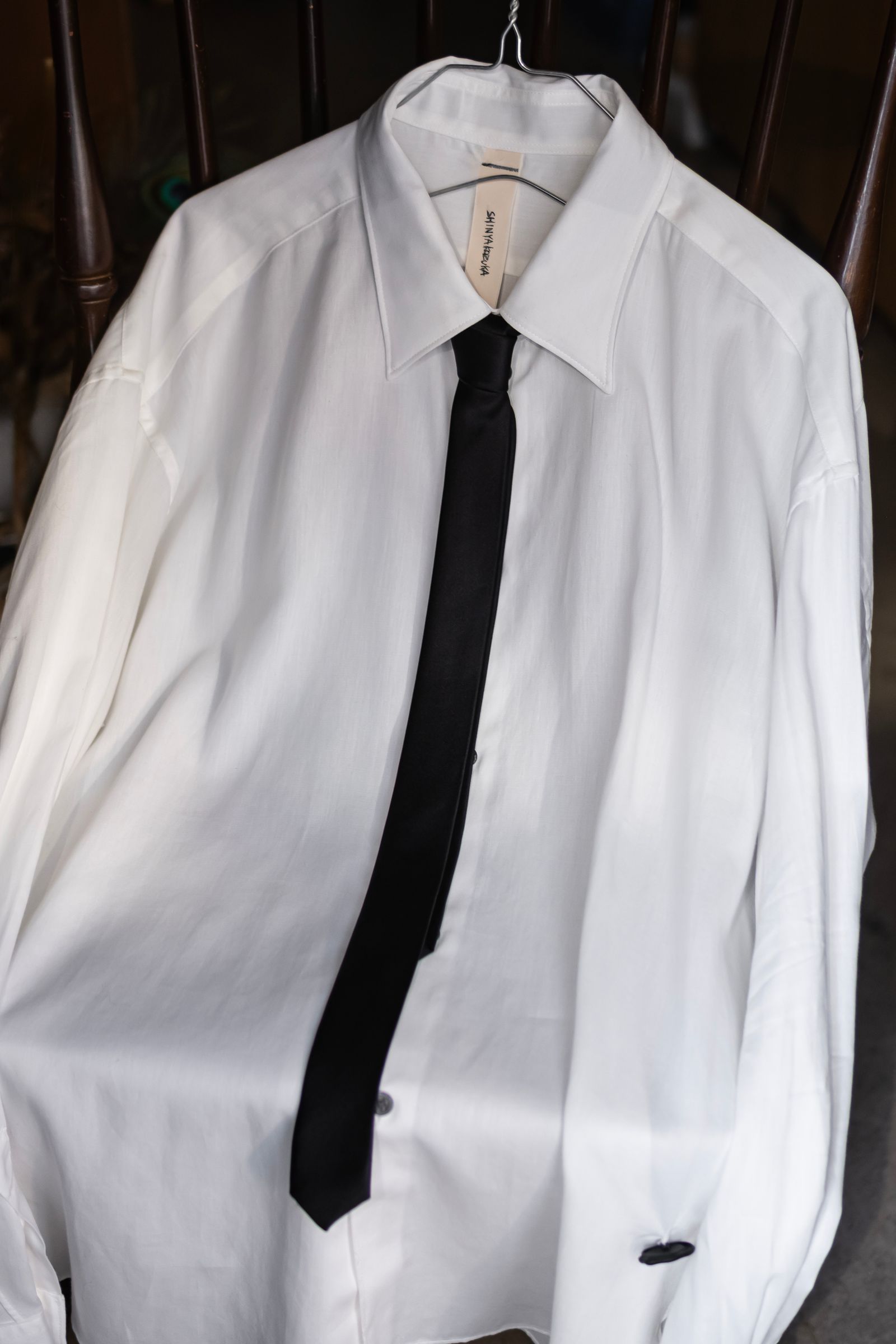 SILK NARROW TIE / BLACK