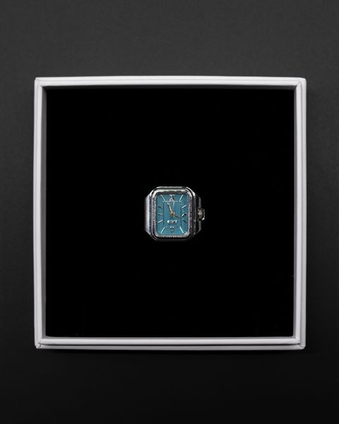Legacy Ring Watch / Silver/T-Blue