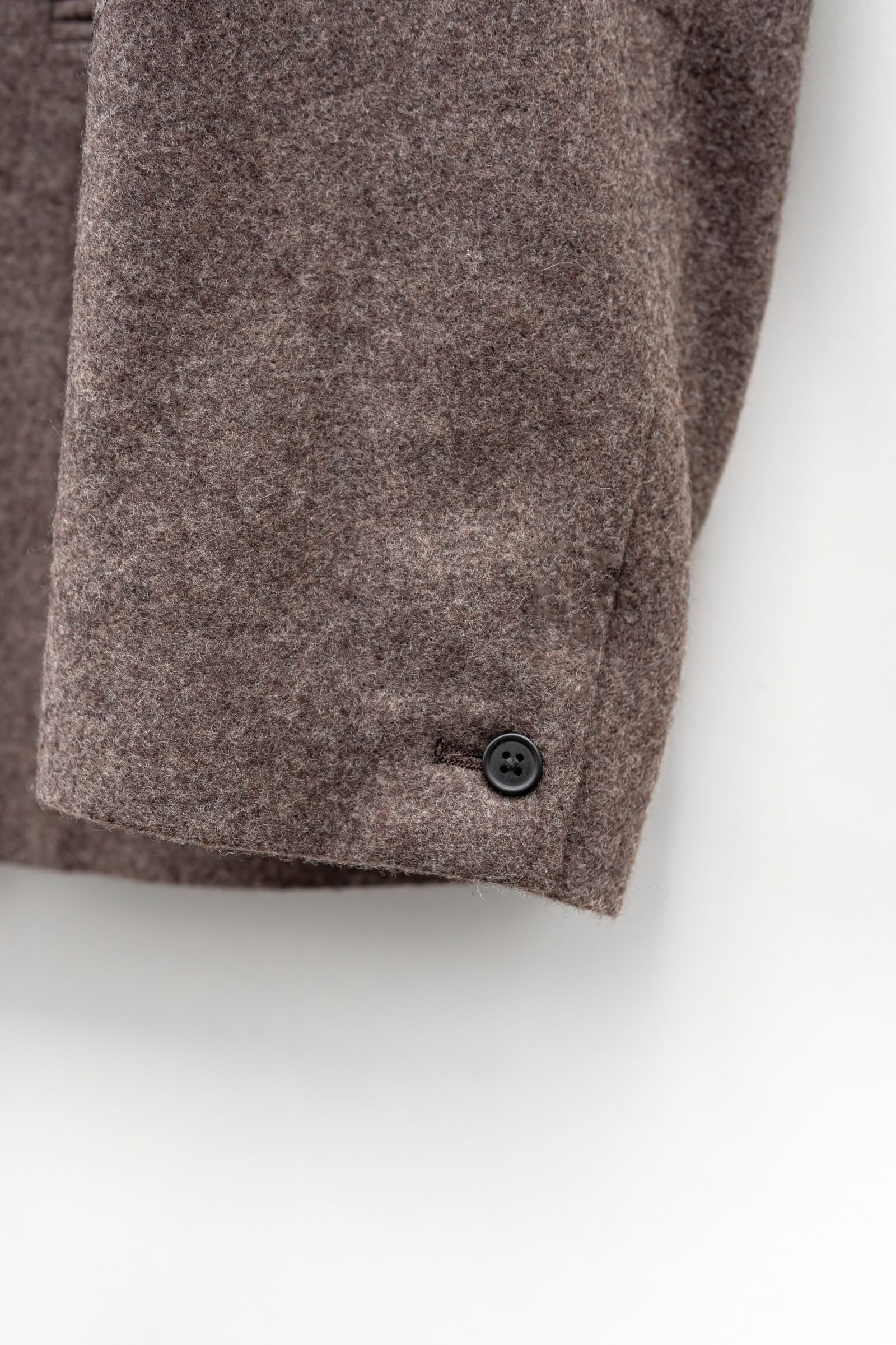 Blanc YM - Cashmere wool unconstructed JKT / Deep taupe | Retikle