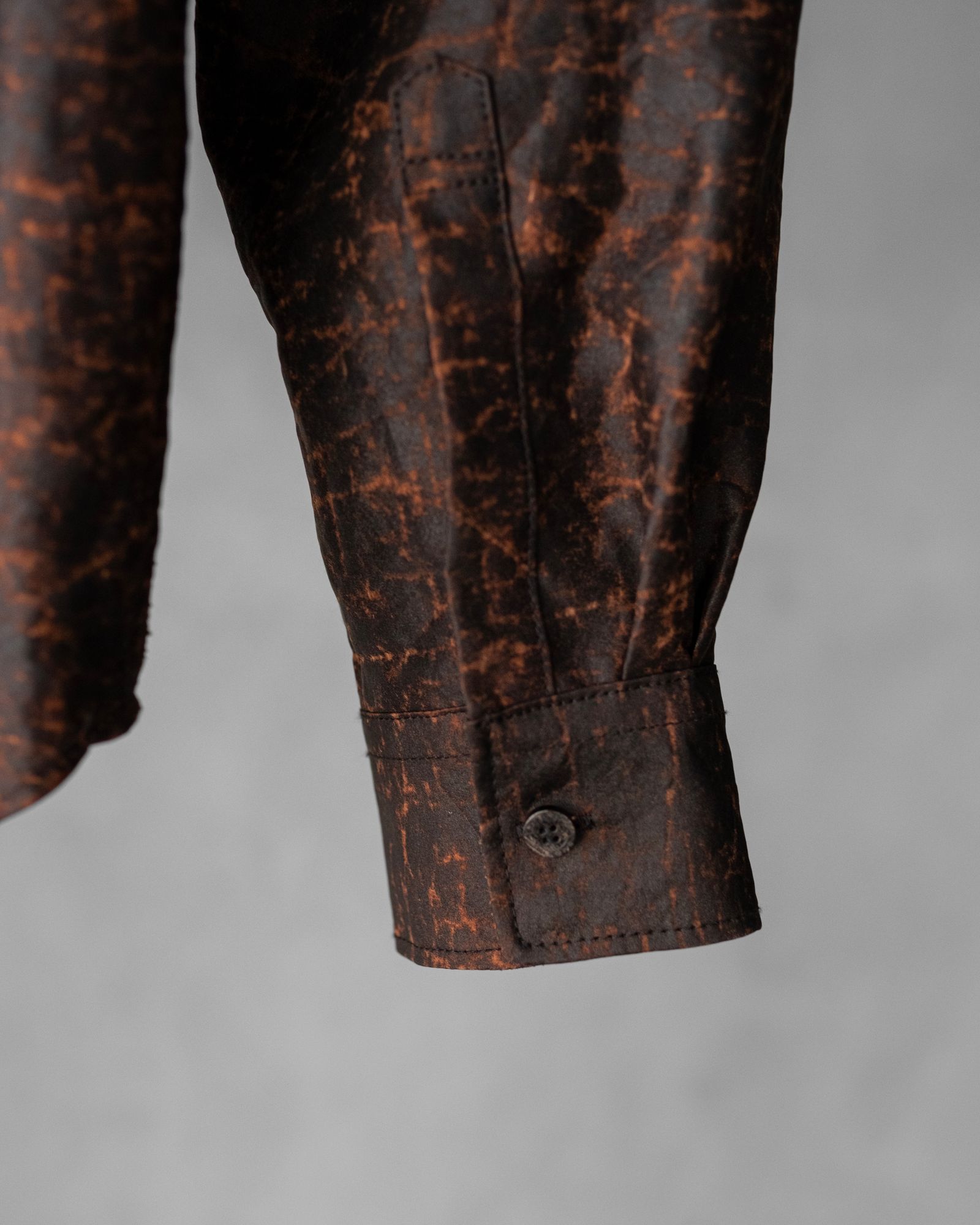 Silk Dorozome Shirt / Brown