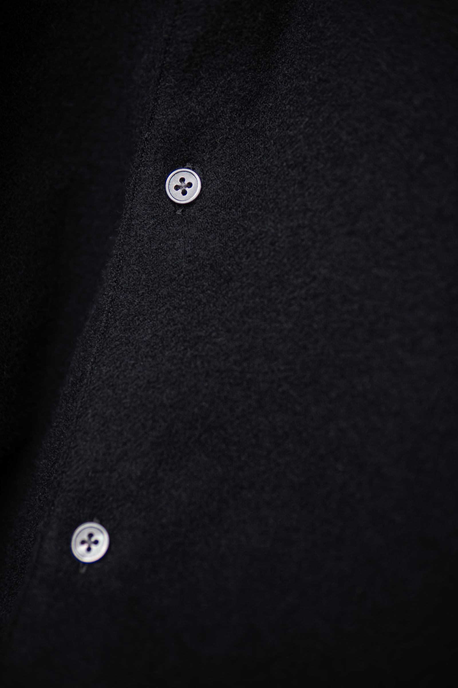 CASHMERE SHIRT JACKET / BLACK