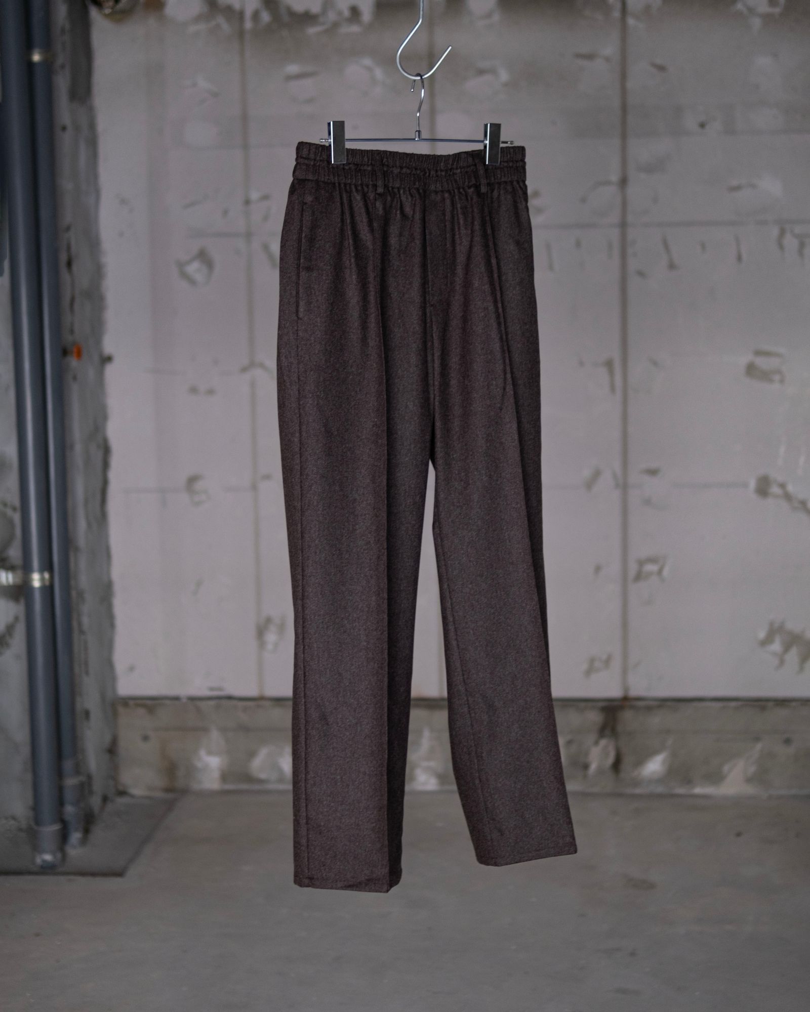 "REL" SUPER100S HYBRID FLANNEL / BROWN