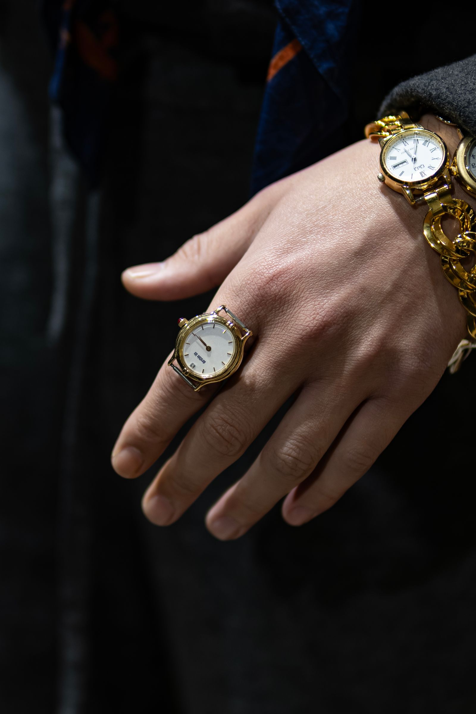 VINTAGE WATCH RING(Silver925)