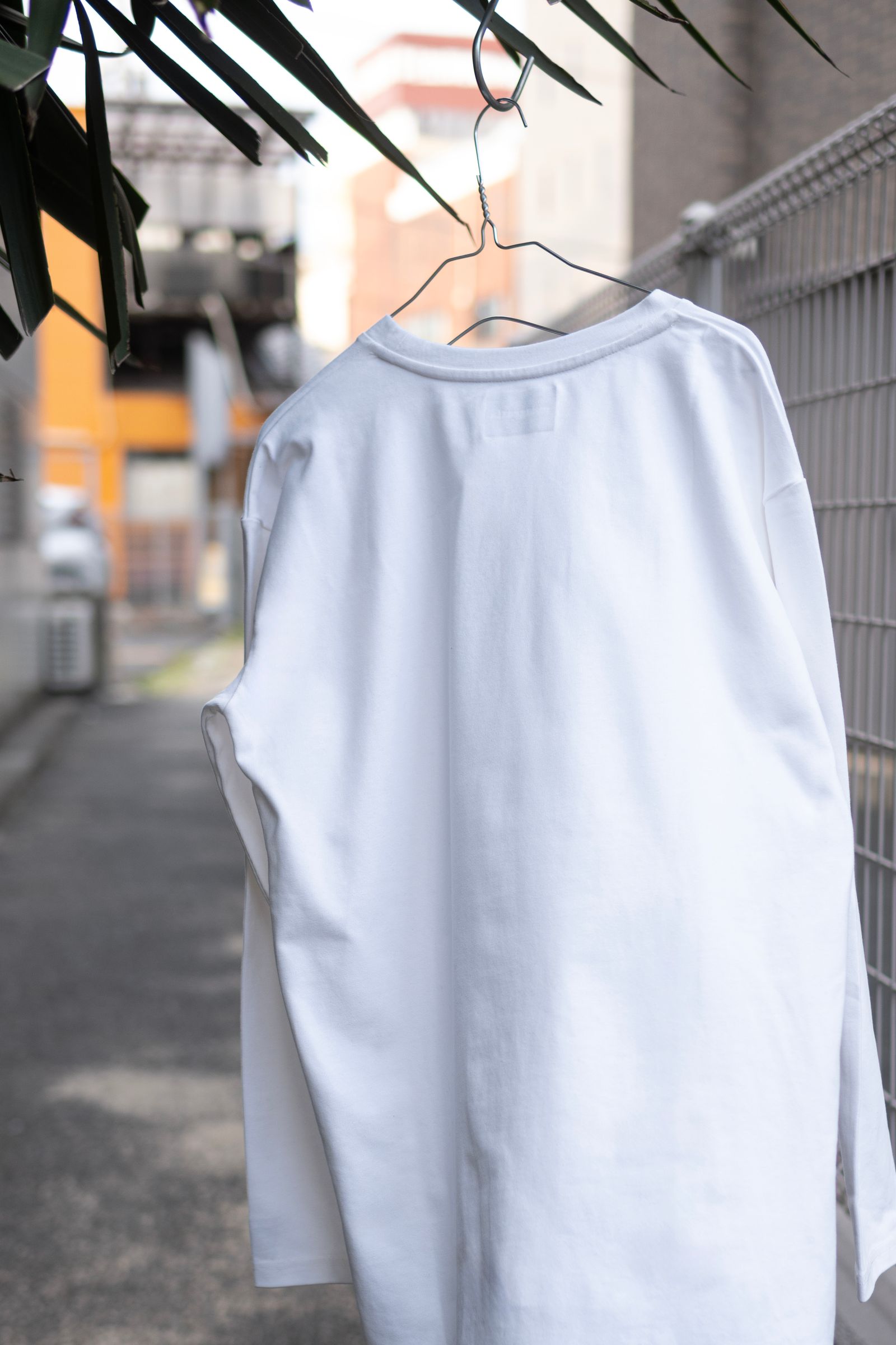 Print L/S Tee / Wht