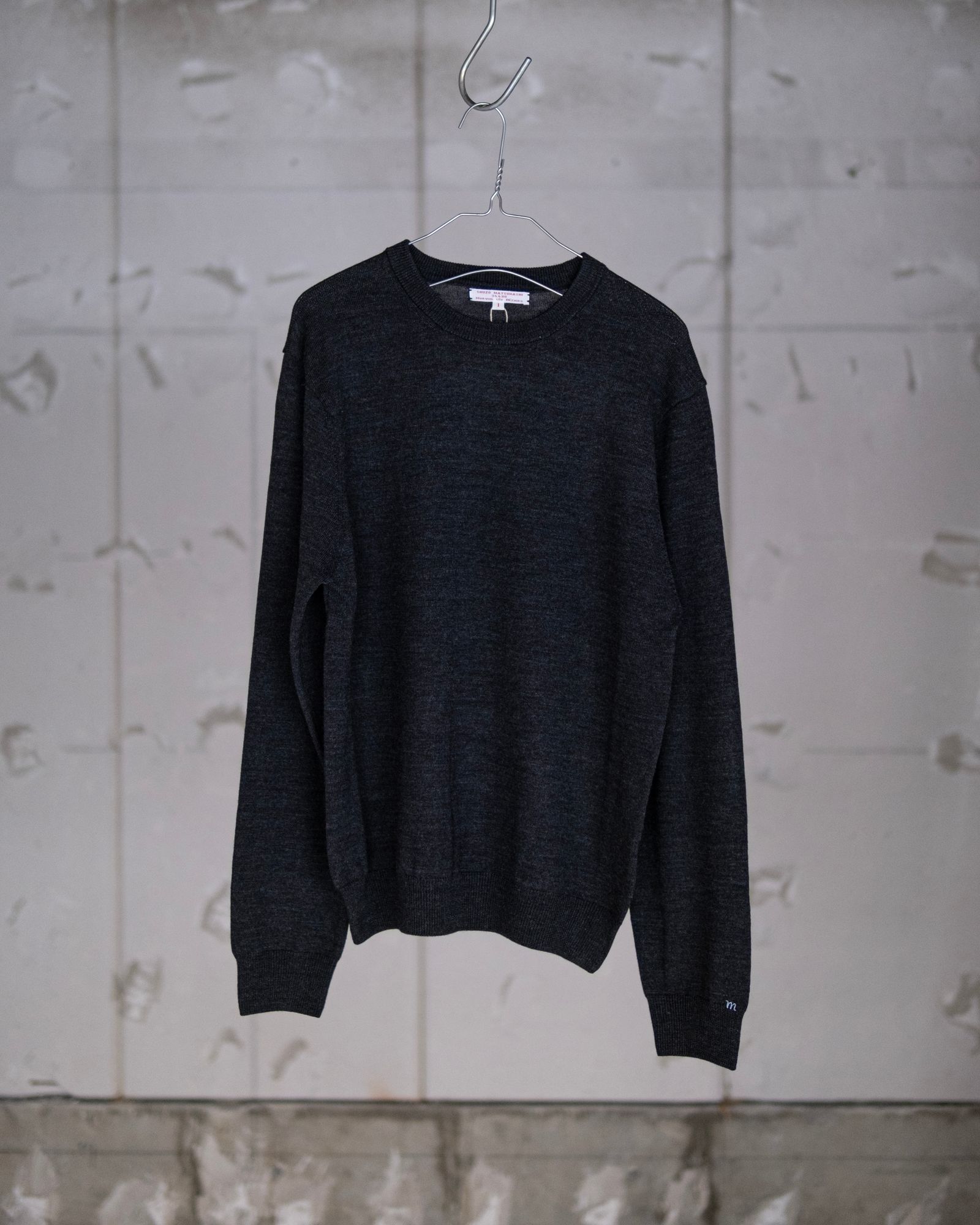 Bracelet Knit in Wool / Dark Gray Melange