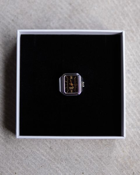 Legacy Ring Watch / Silver/Black