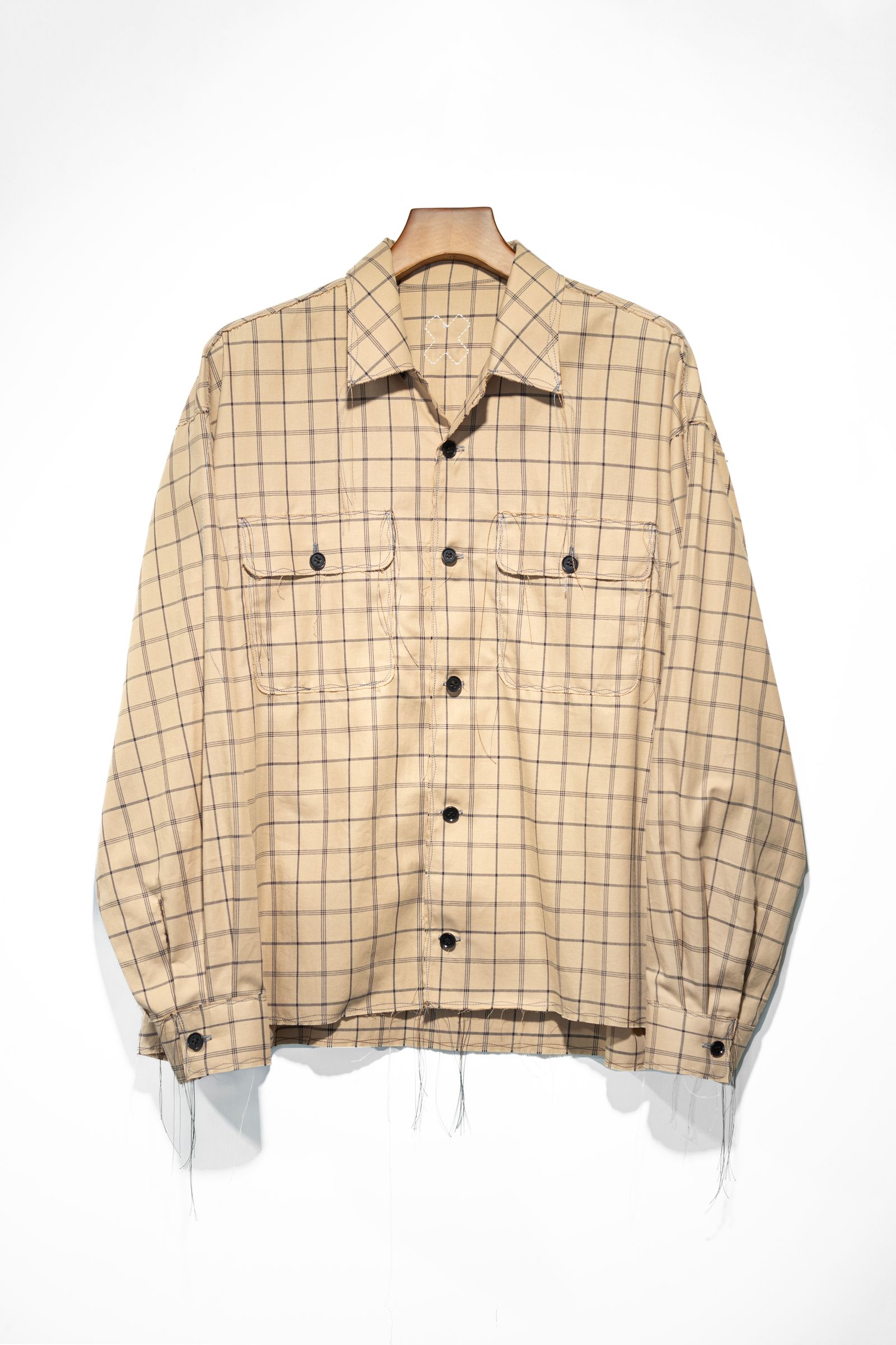 LQUARTET - 60s collar shirts / beige | Retikle Online Store