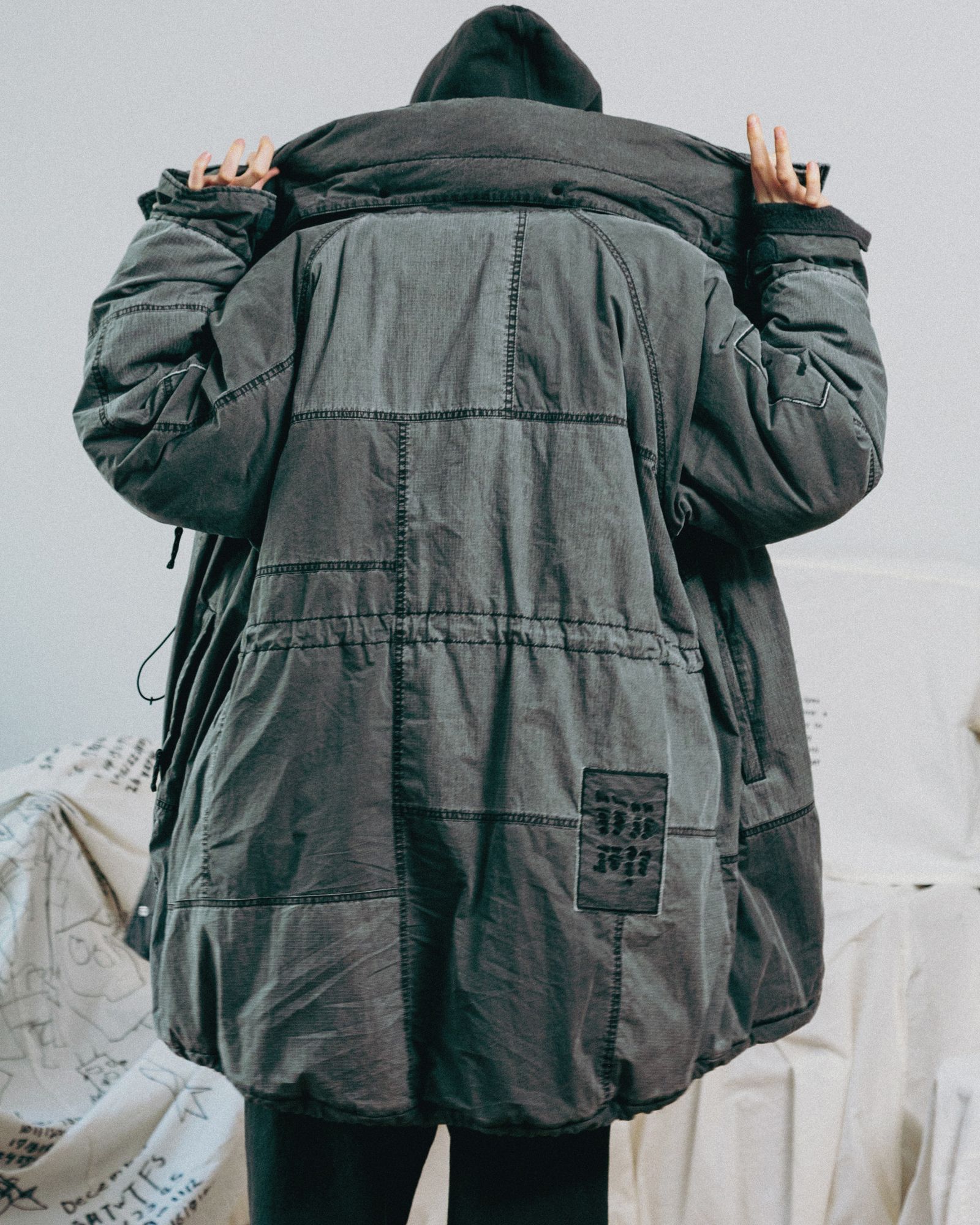 PADDED TACTICAL FIELD COAT (INNAT x WILD THINGS) / Black