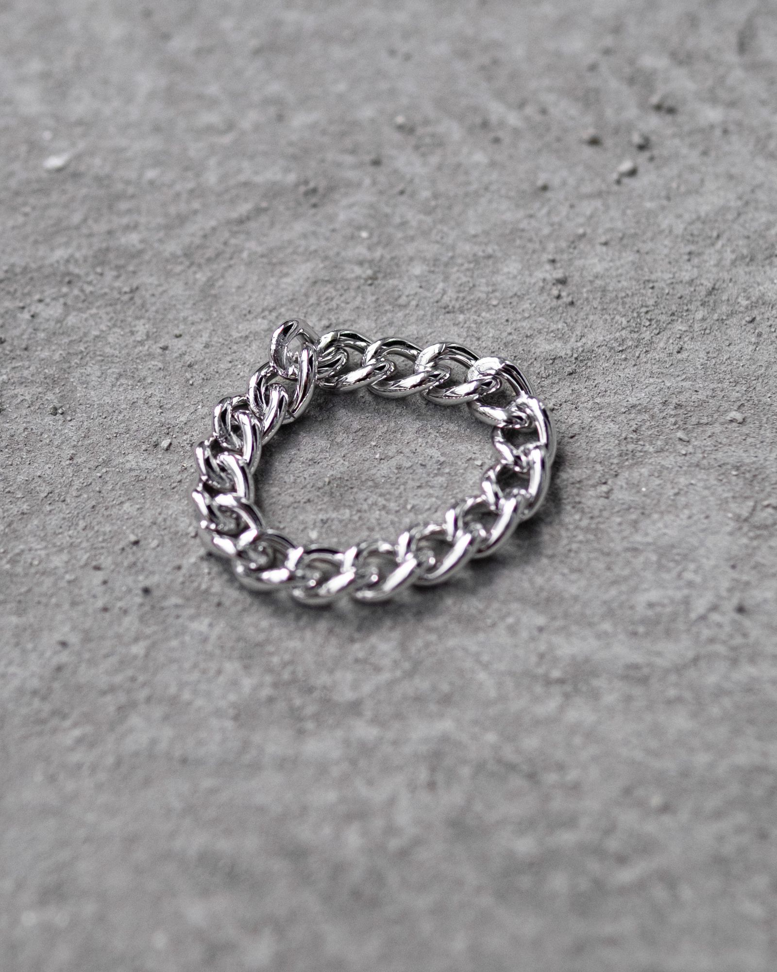 Authentic Chain Ring Narrow / Silver