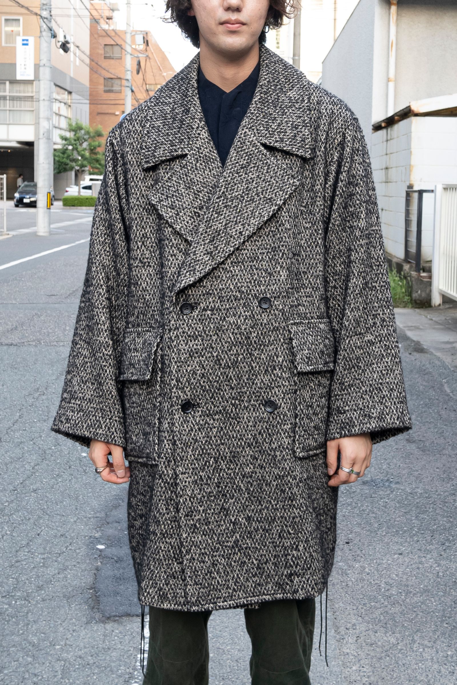 激安大特価SALE COMOLI - ATHA CLASSIC HERRINGBONE NORAGI LONGCOATの