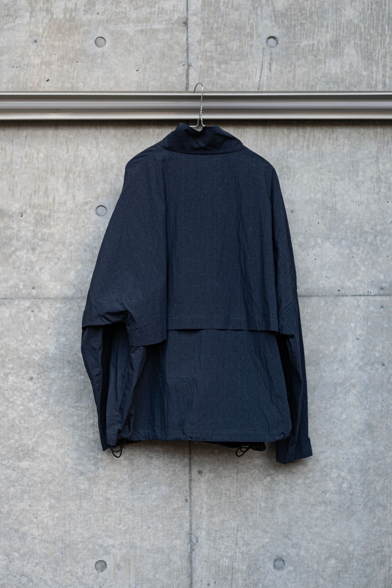 COTTON NYLON TRACK JACKET / DALL NAVY