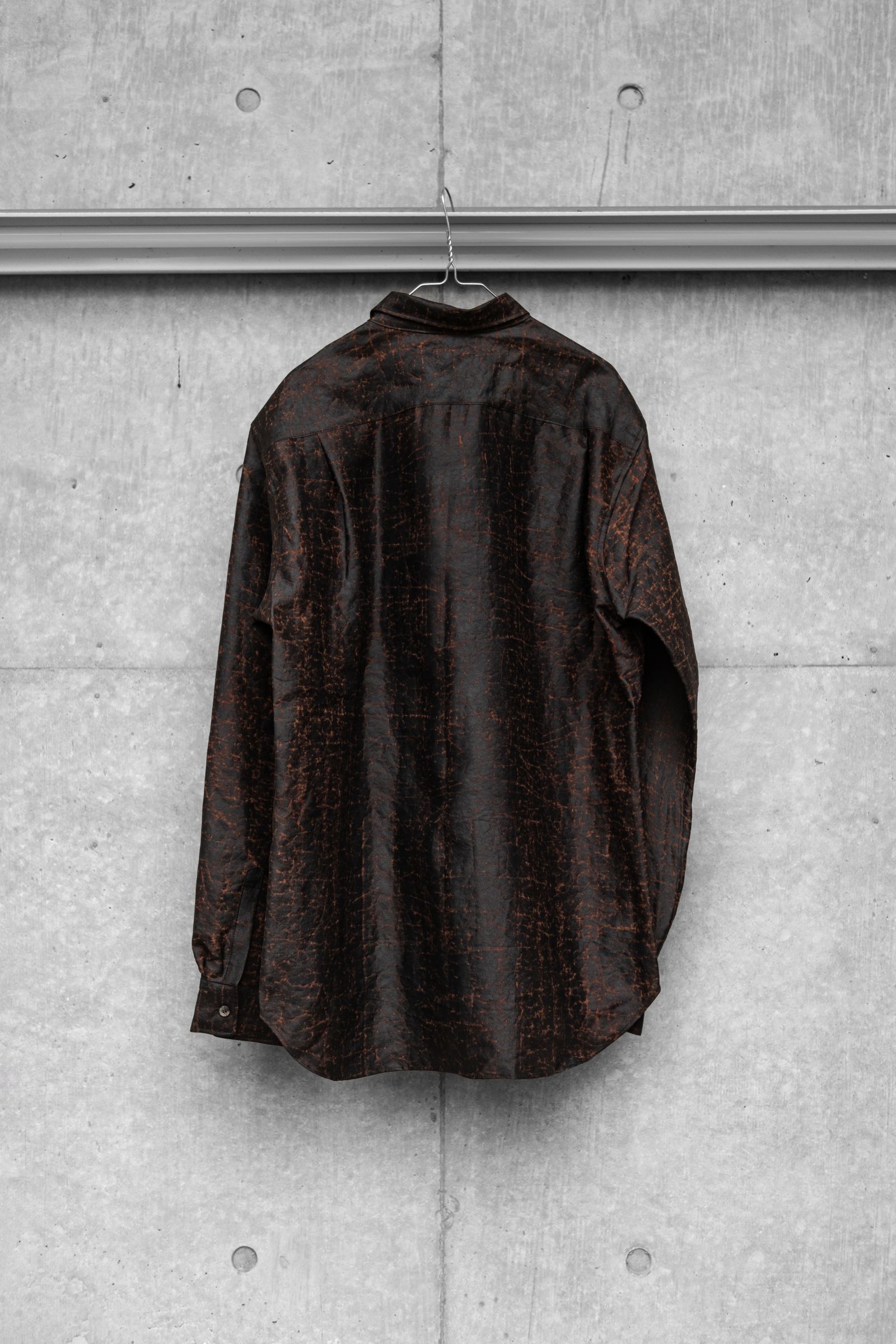 Silk Dorozome Shirt / Brown