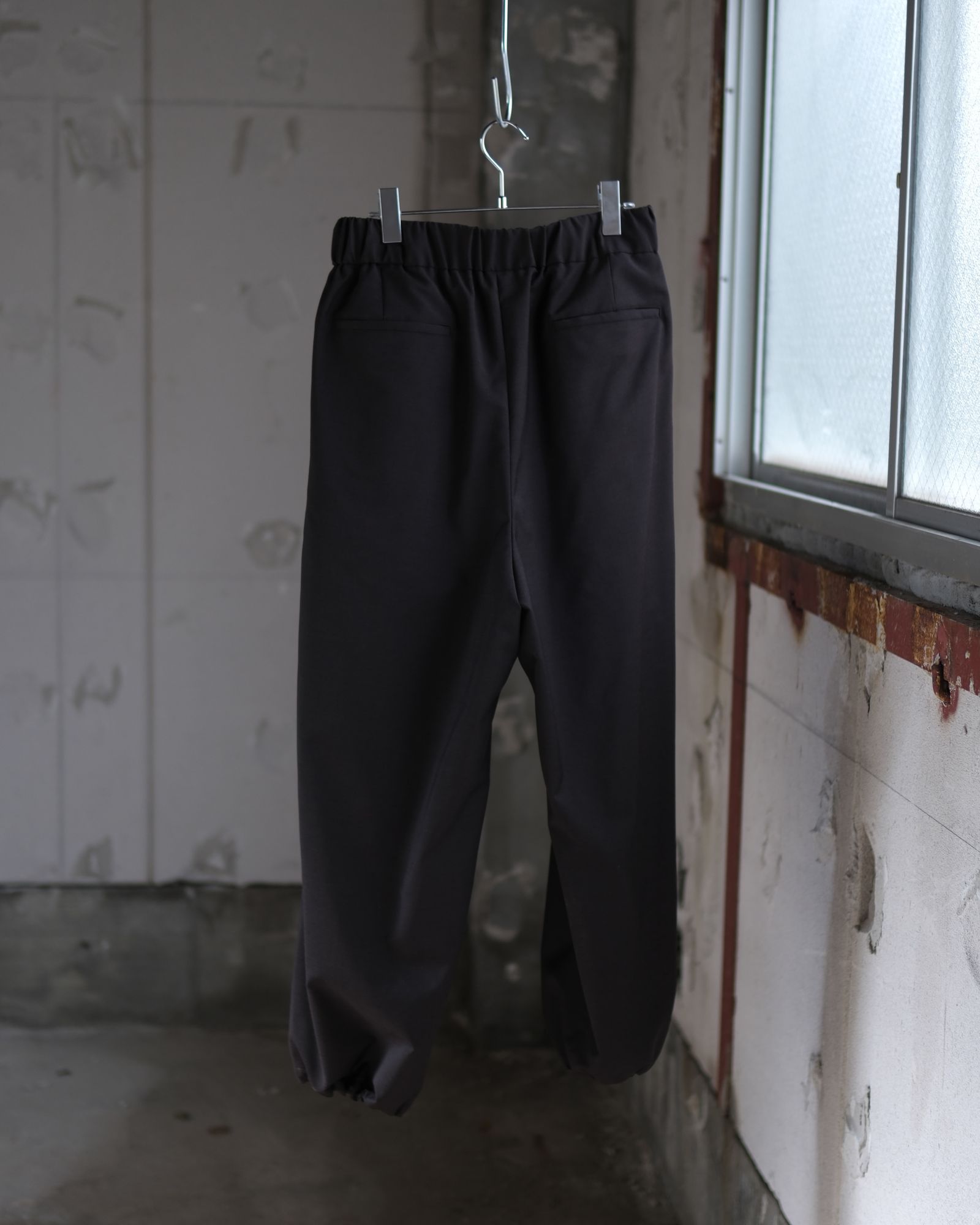 Wool Mohair Browsing Pants / Dark Brown