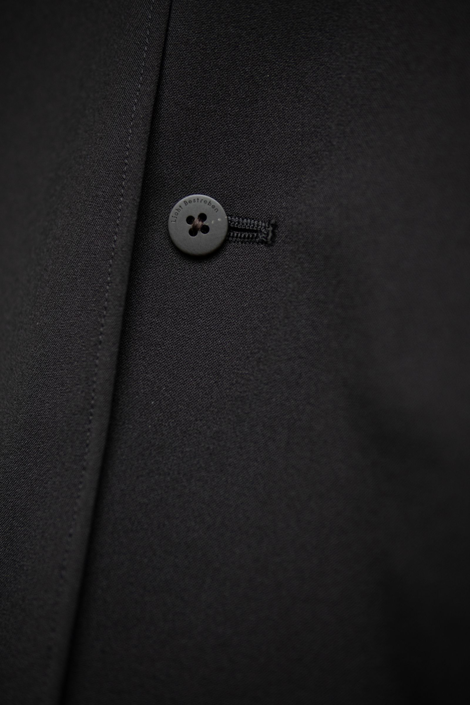 "3LAYER BONDING SUIT" Short trench functional jacket / BLACK