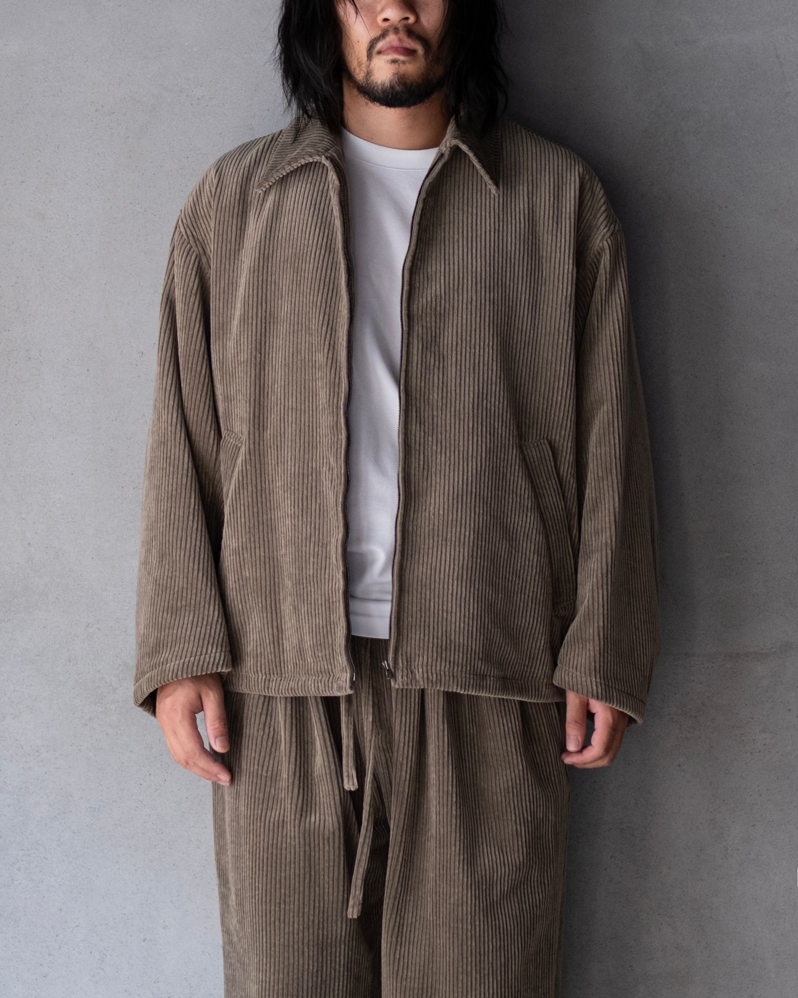 Corduroy Padded JKT / Beige