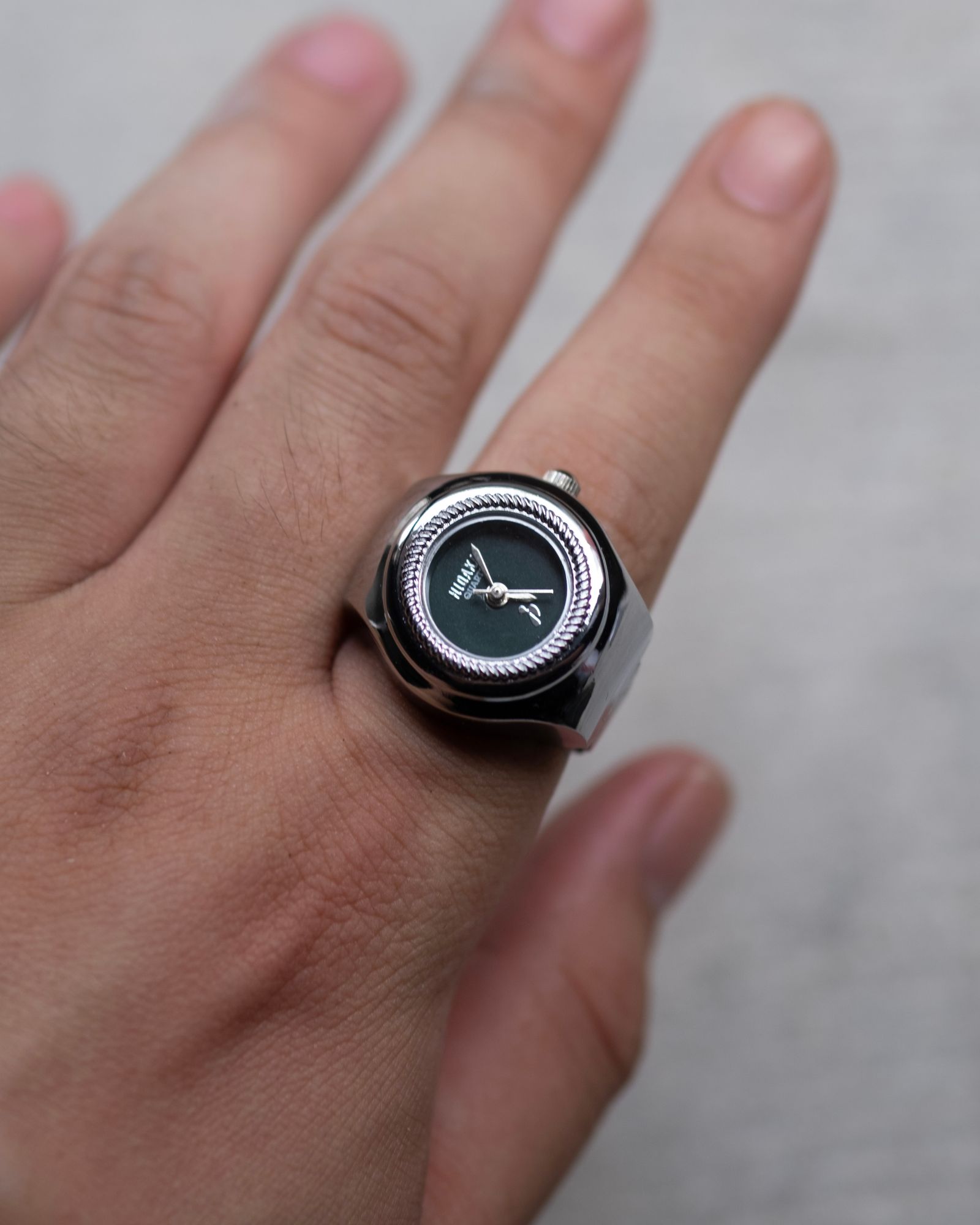 Ghost Ring Watch / Silver/Green