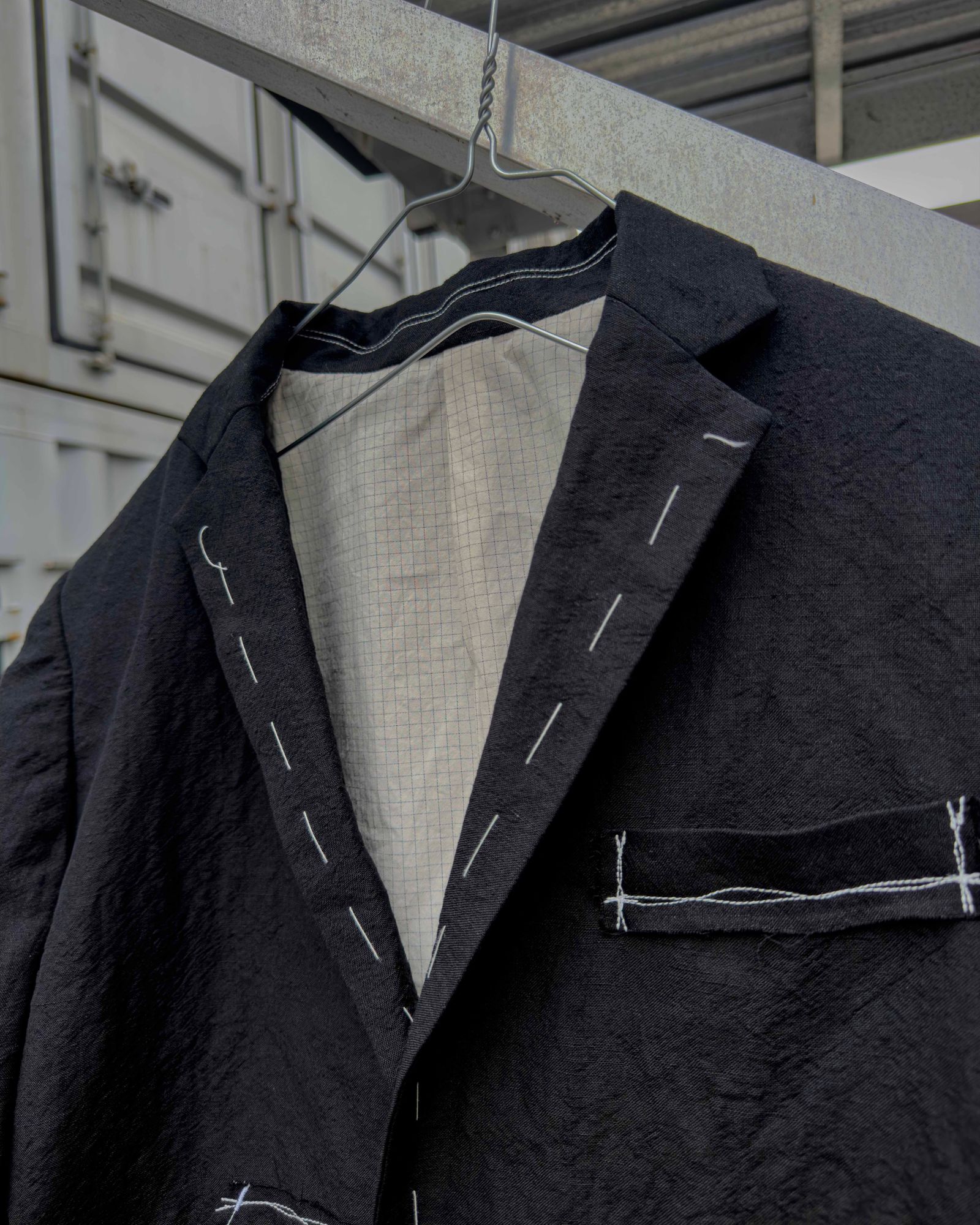 SEPARATE PATCH POCKET CEREMONY JACKET / Black