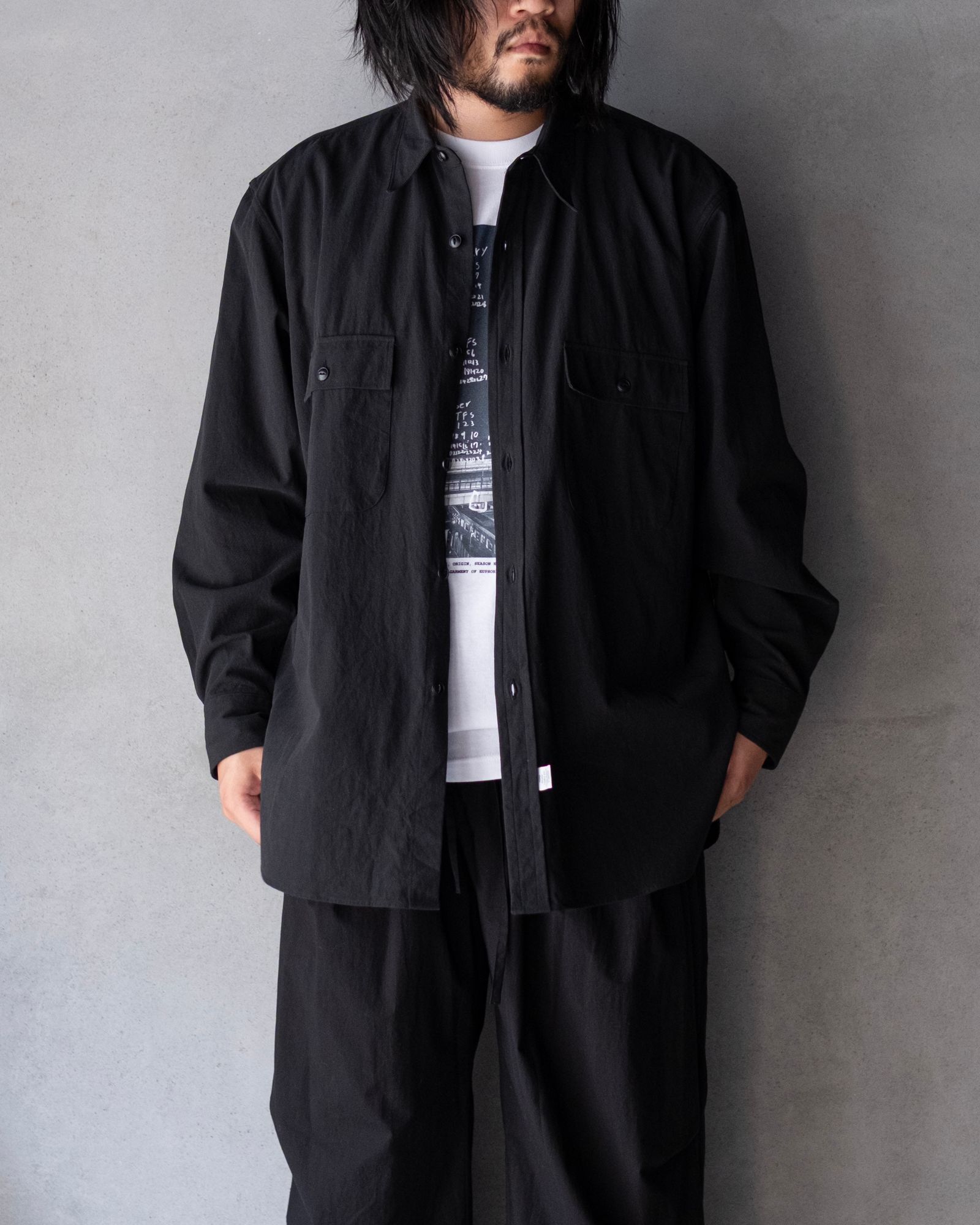 Military Work SH / Black Gabardine