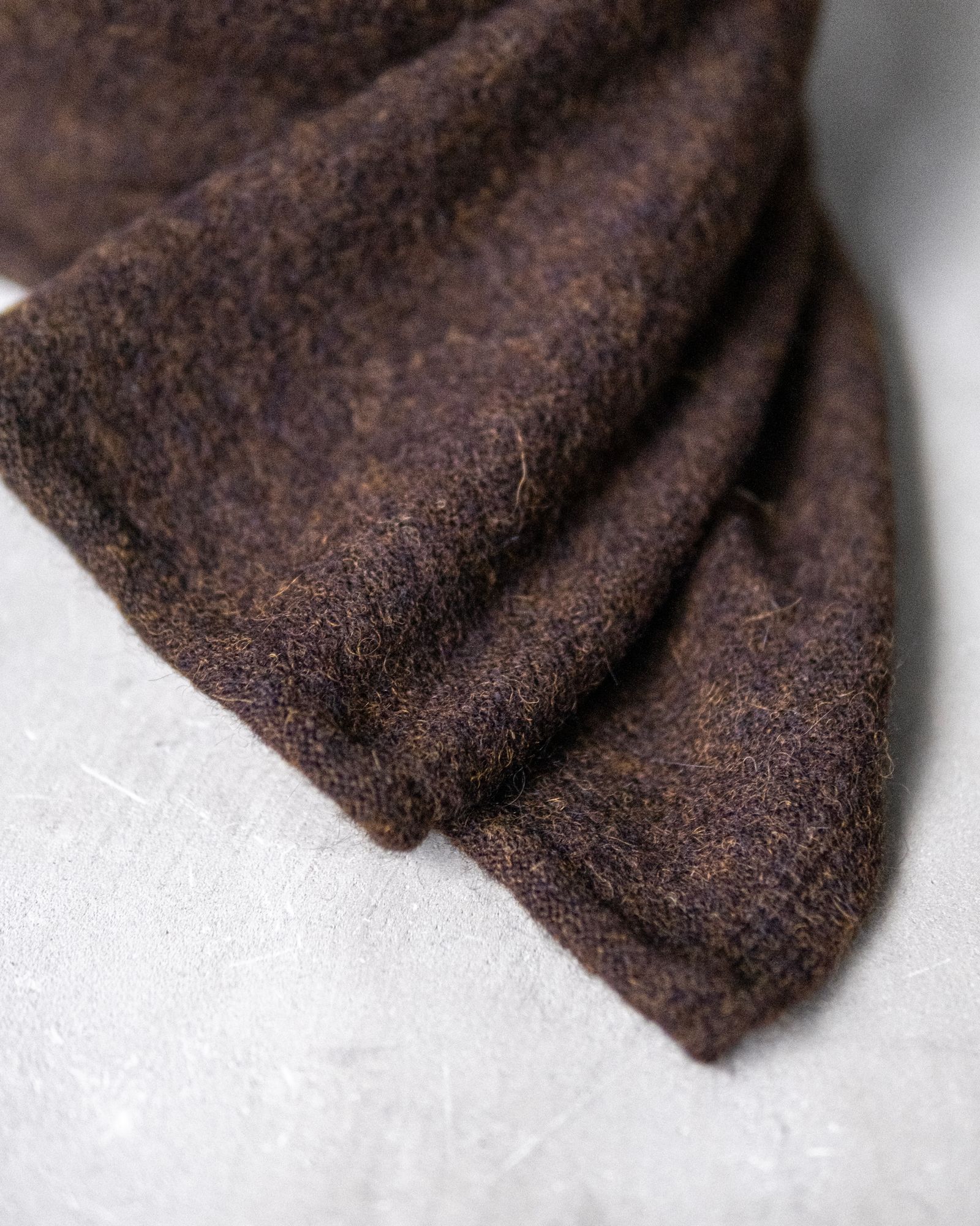 Baby Alpaca Muffler / Deep Brown