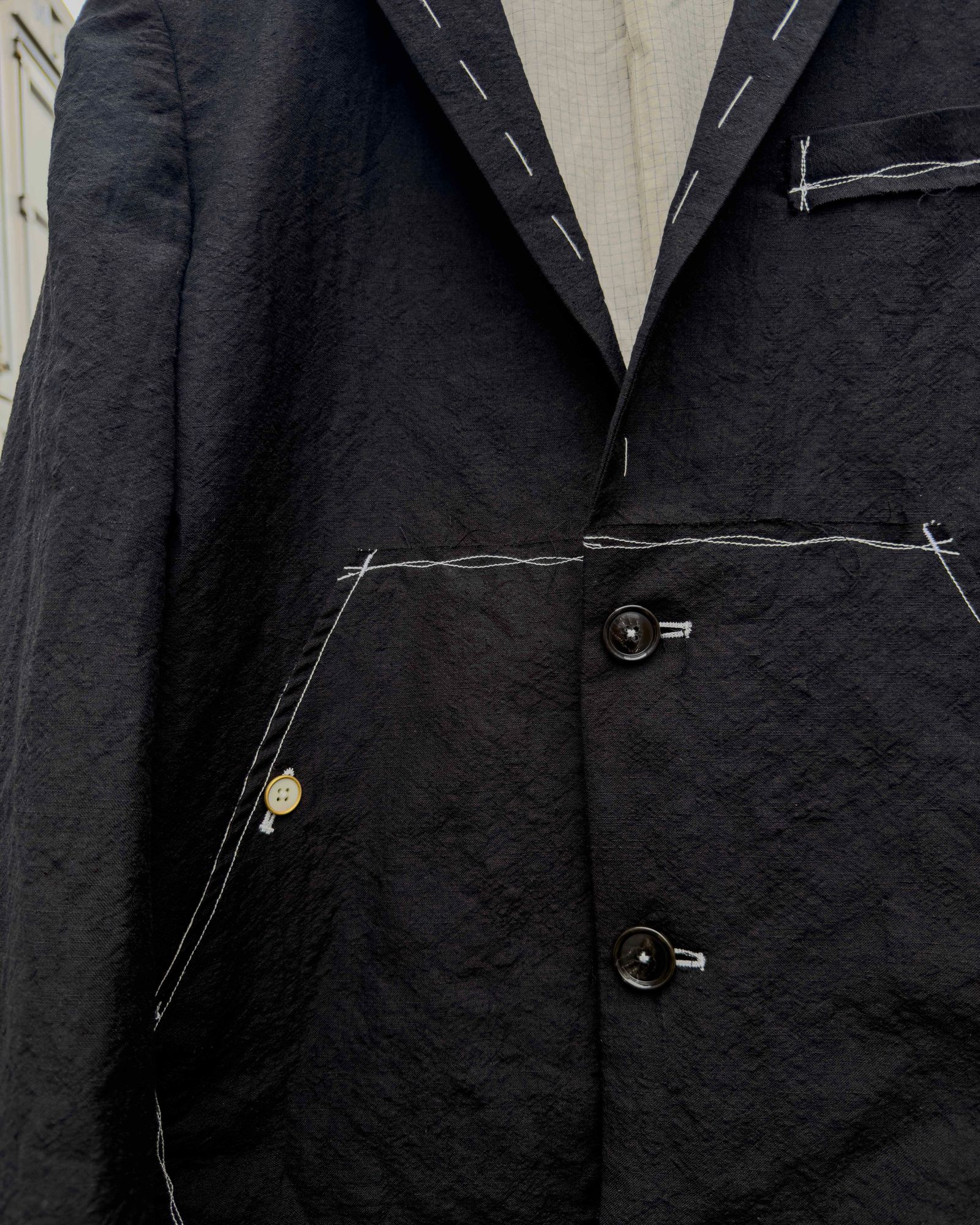 SEPARATE PATCH POCKET CEREMONY JACKET / Black