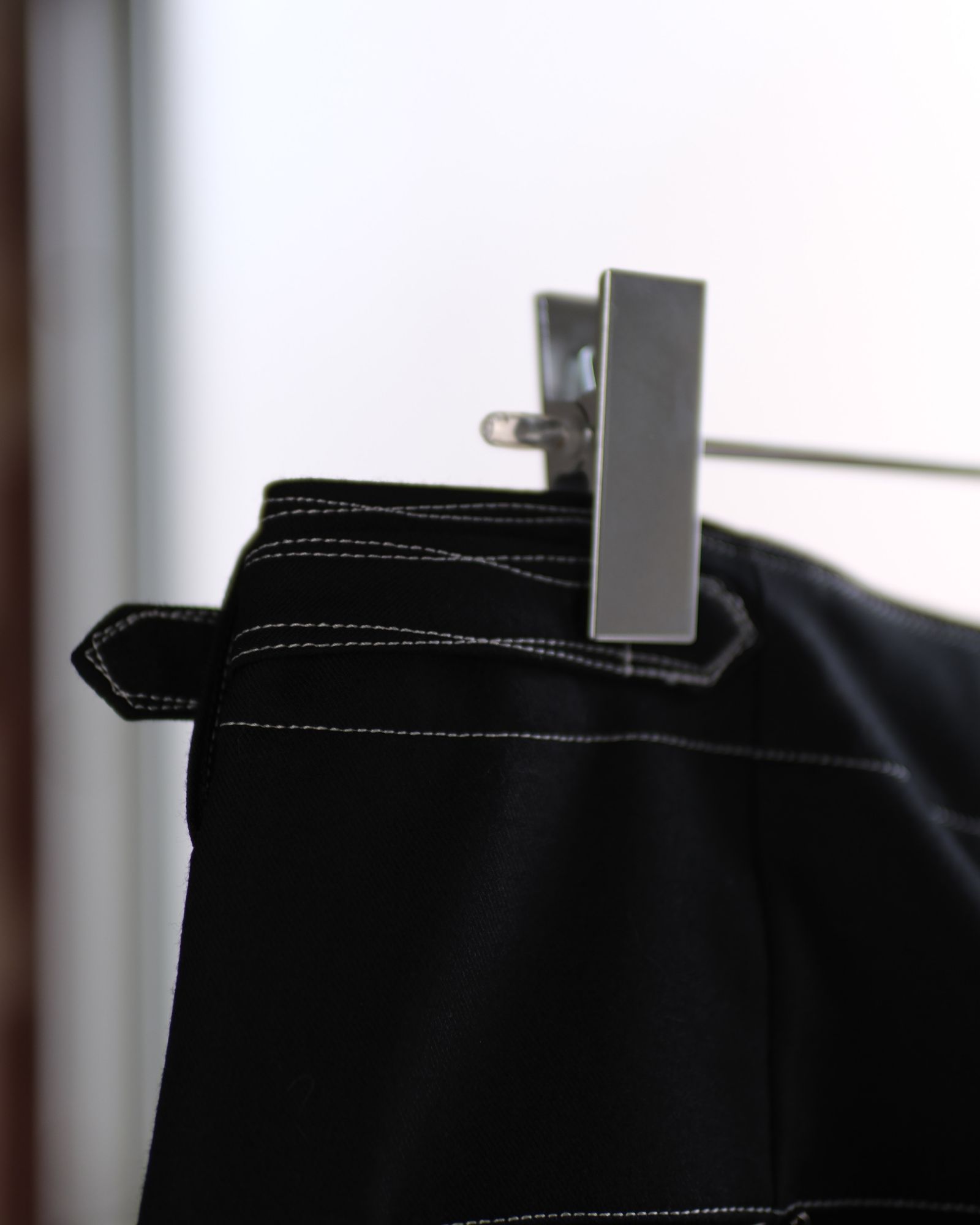 “Washable Super120’s” WIDE CEREMONY “MC” TROUSERS / Black