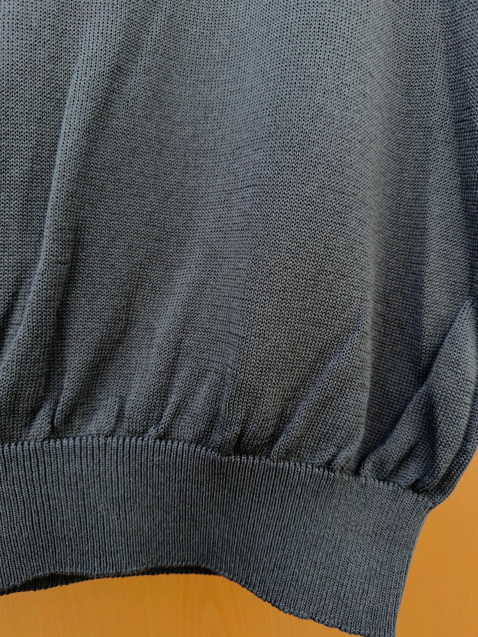 Wide knit T-Shirt / Gray