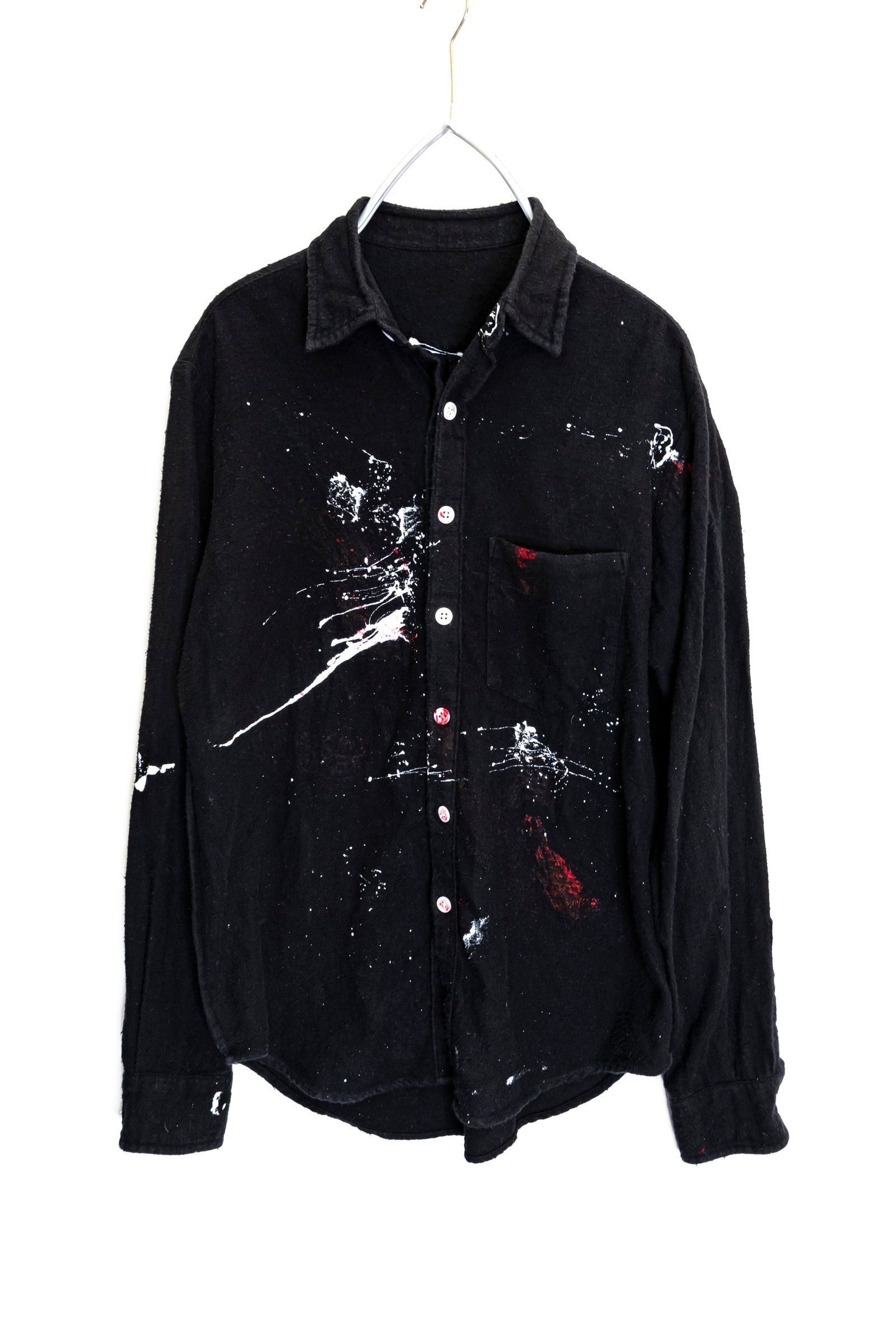 Remake Paint Black Shirts / リメイクペイントシャツ