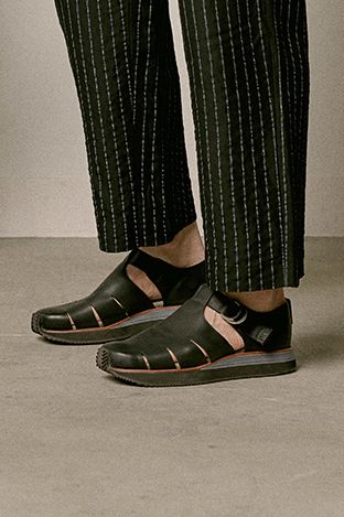 Belted gurkha shoes / Black