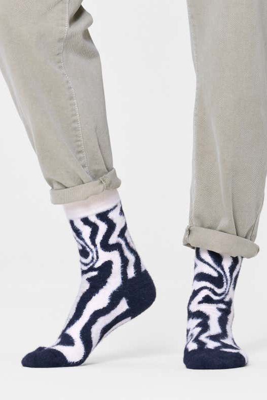 Psychedelic Zebra Sock / ゼブラクルーソックス