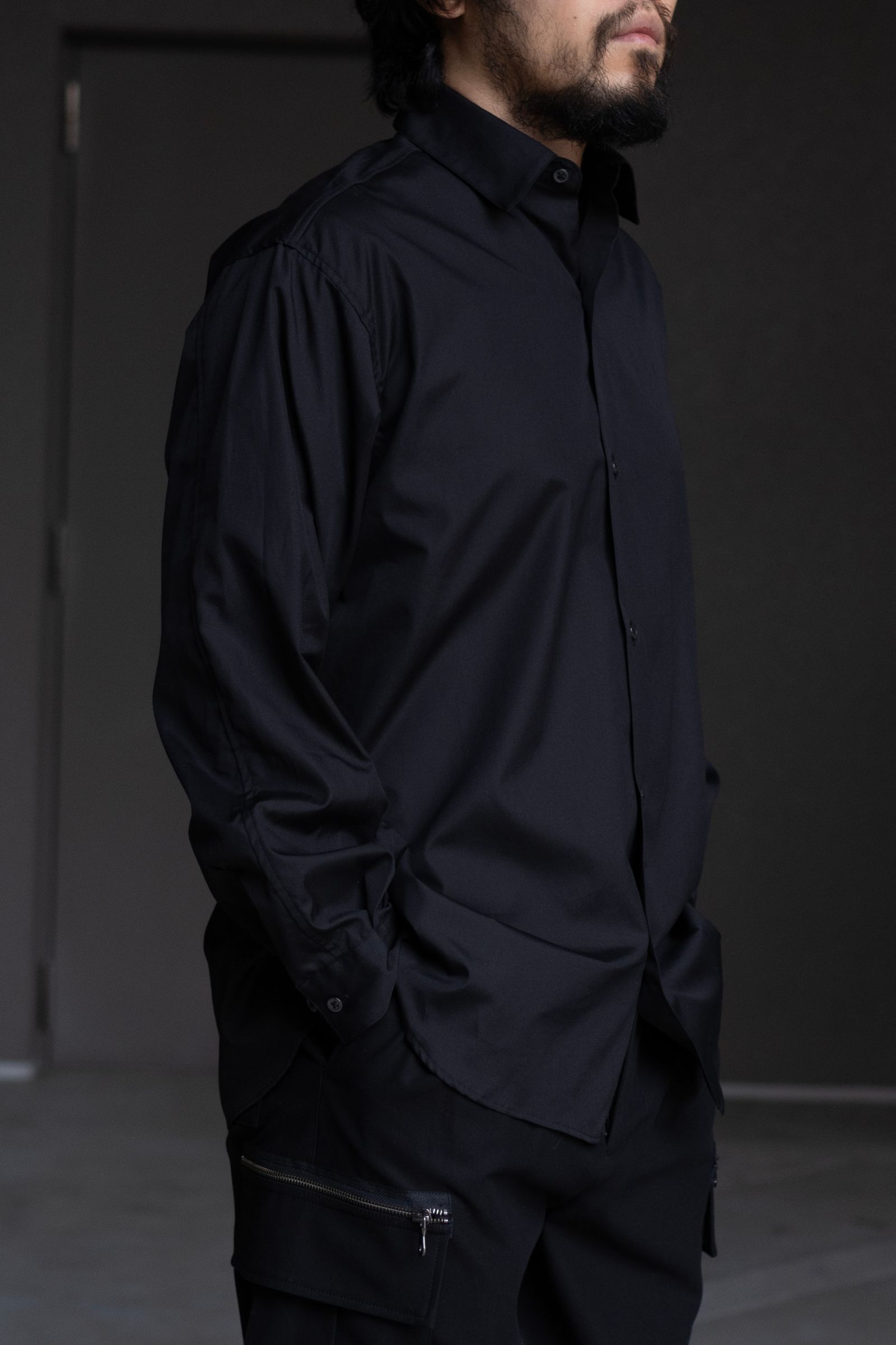 SOFT BROAD SHIRT / Black