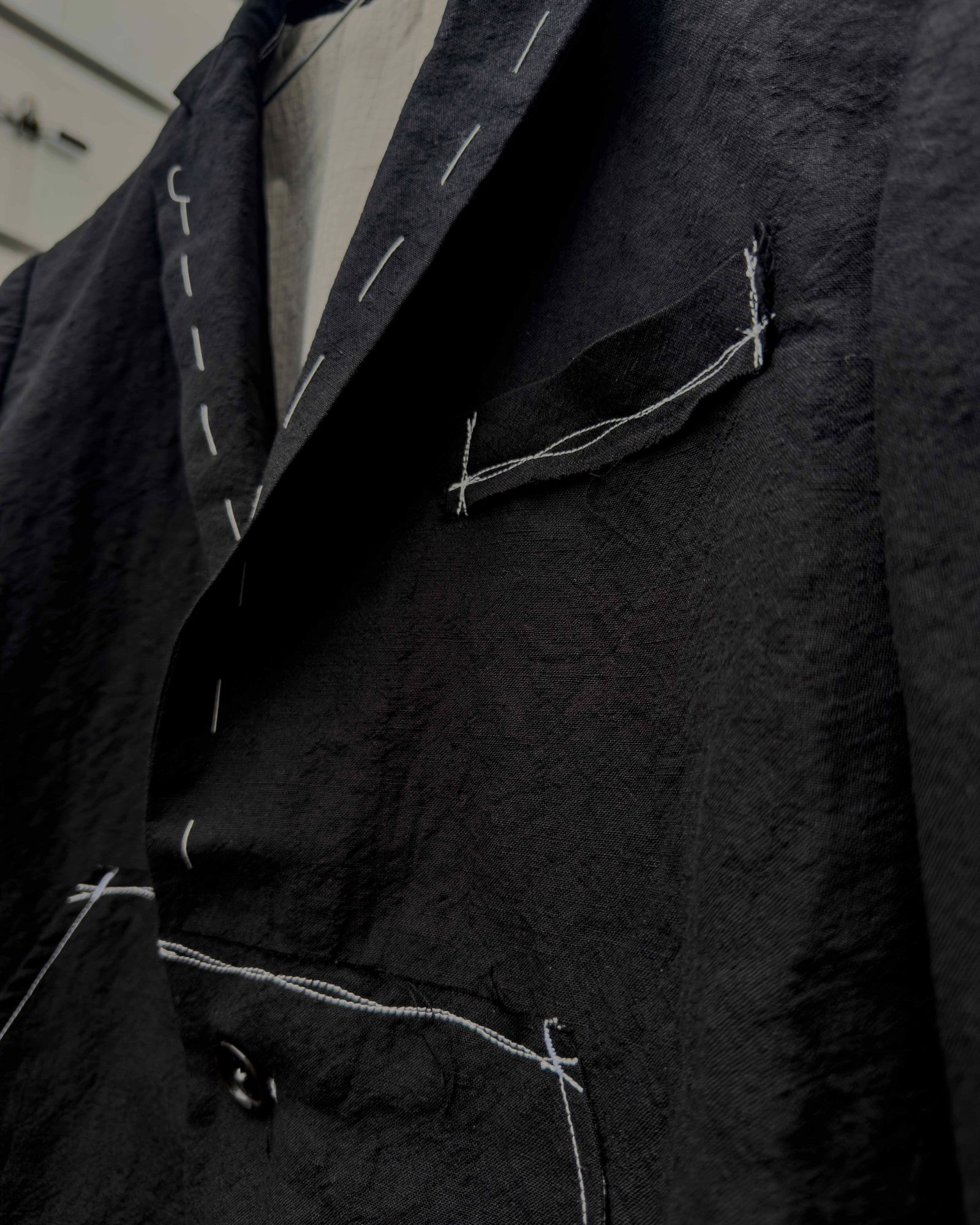 SEPARATE PATCH POCKET CEREMONY JACKET / Black