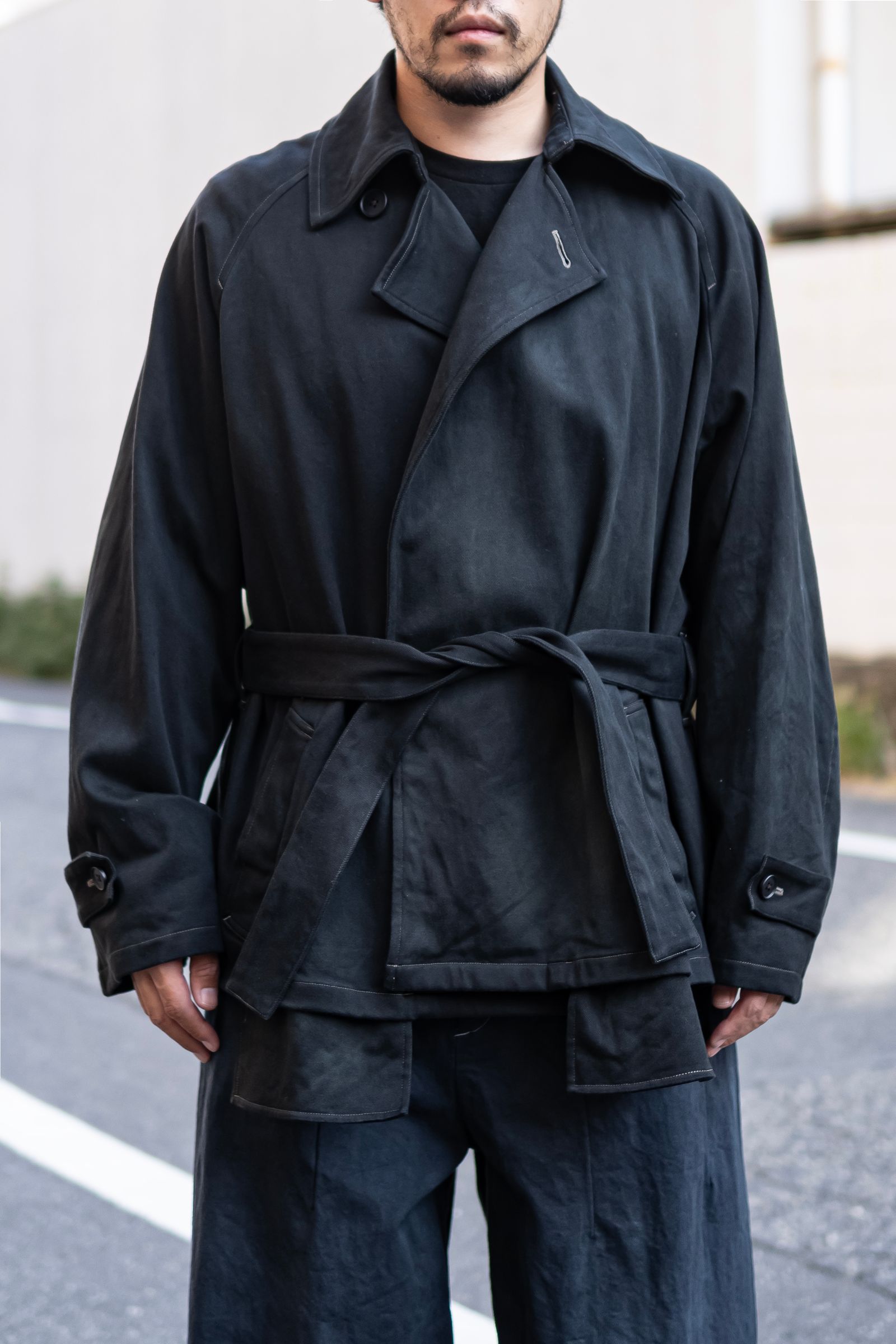 Blanc YM - 【Blanc YM×Retikle】Short trench coat | Retikle Online