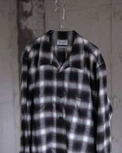 Open Collar SH / Black×White Ombre