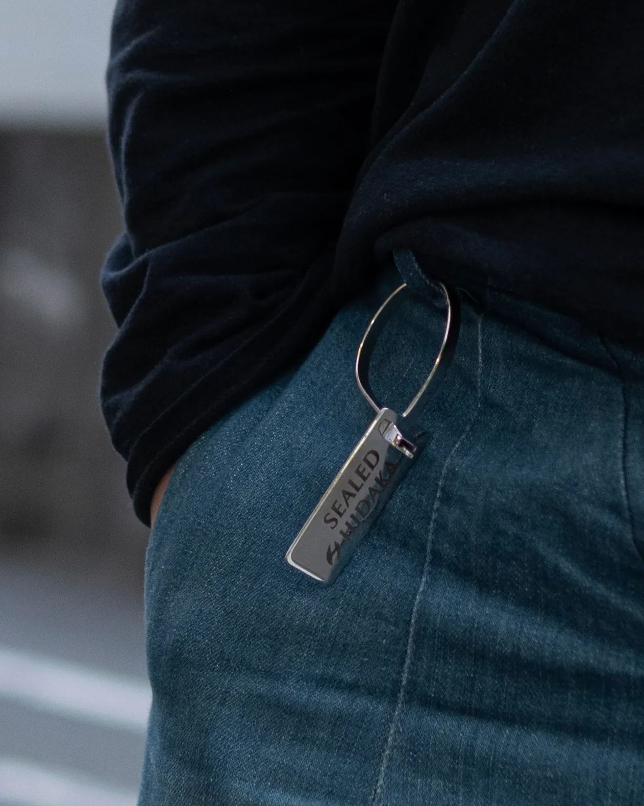 Seal-tag Key Ring / Silver