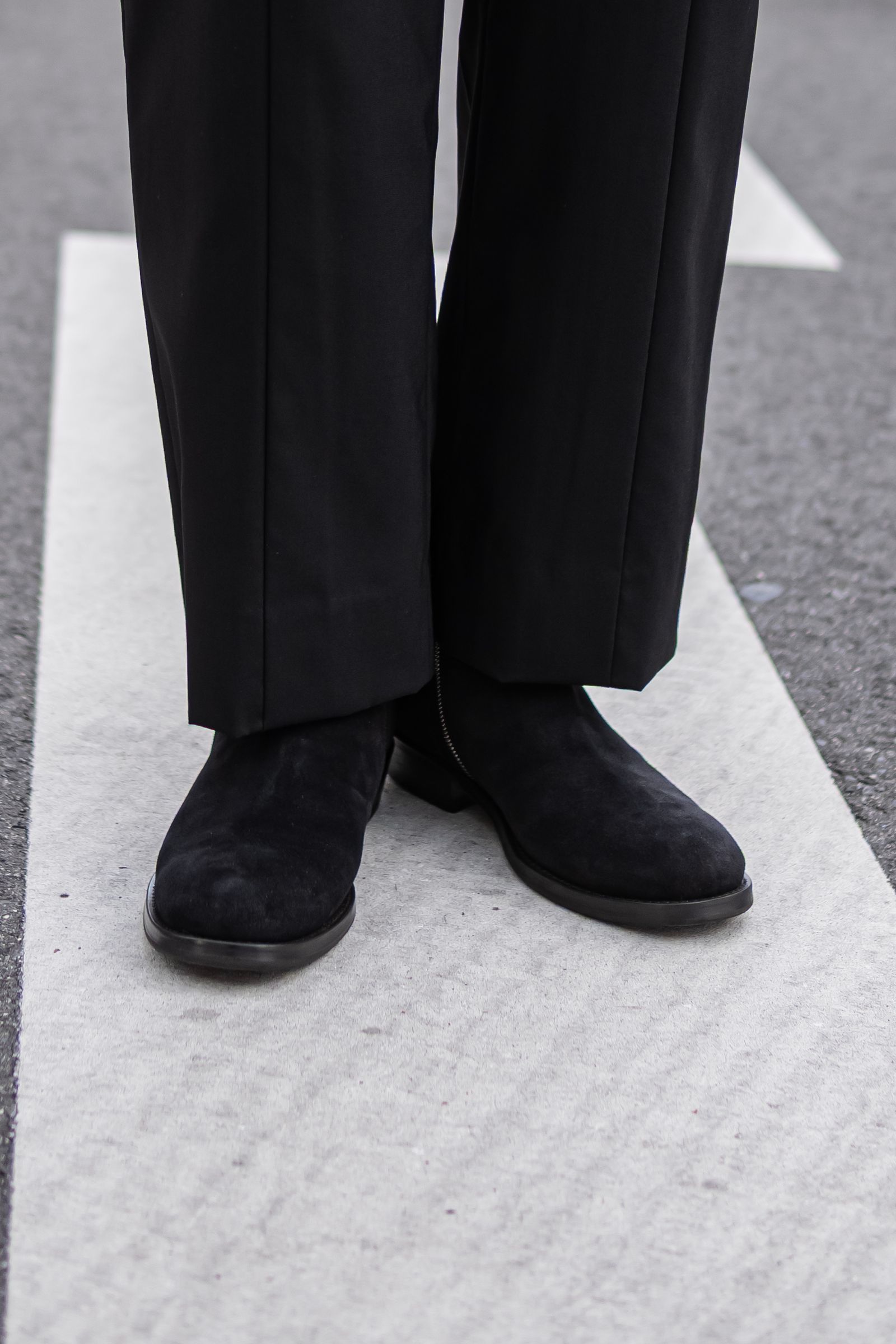 Side zip boots / Black